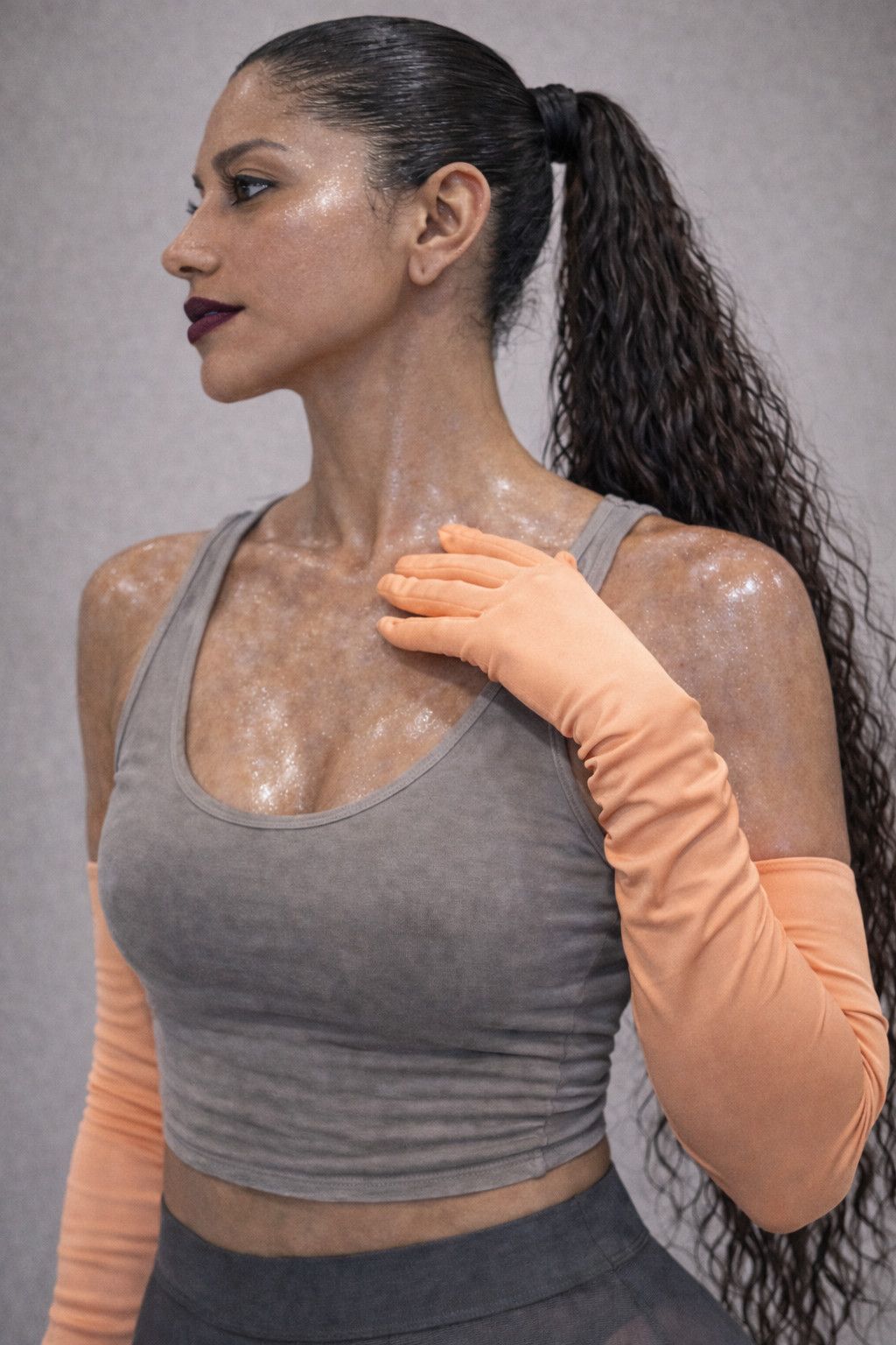 Other Peach Rouge Opera Gloves Size ONE SIZE - 2 Thumbnail