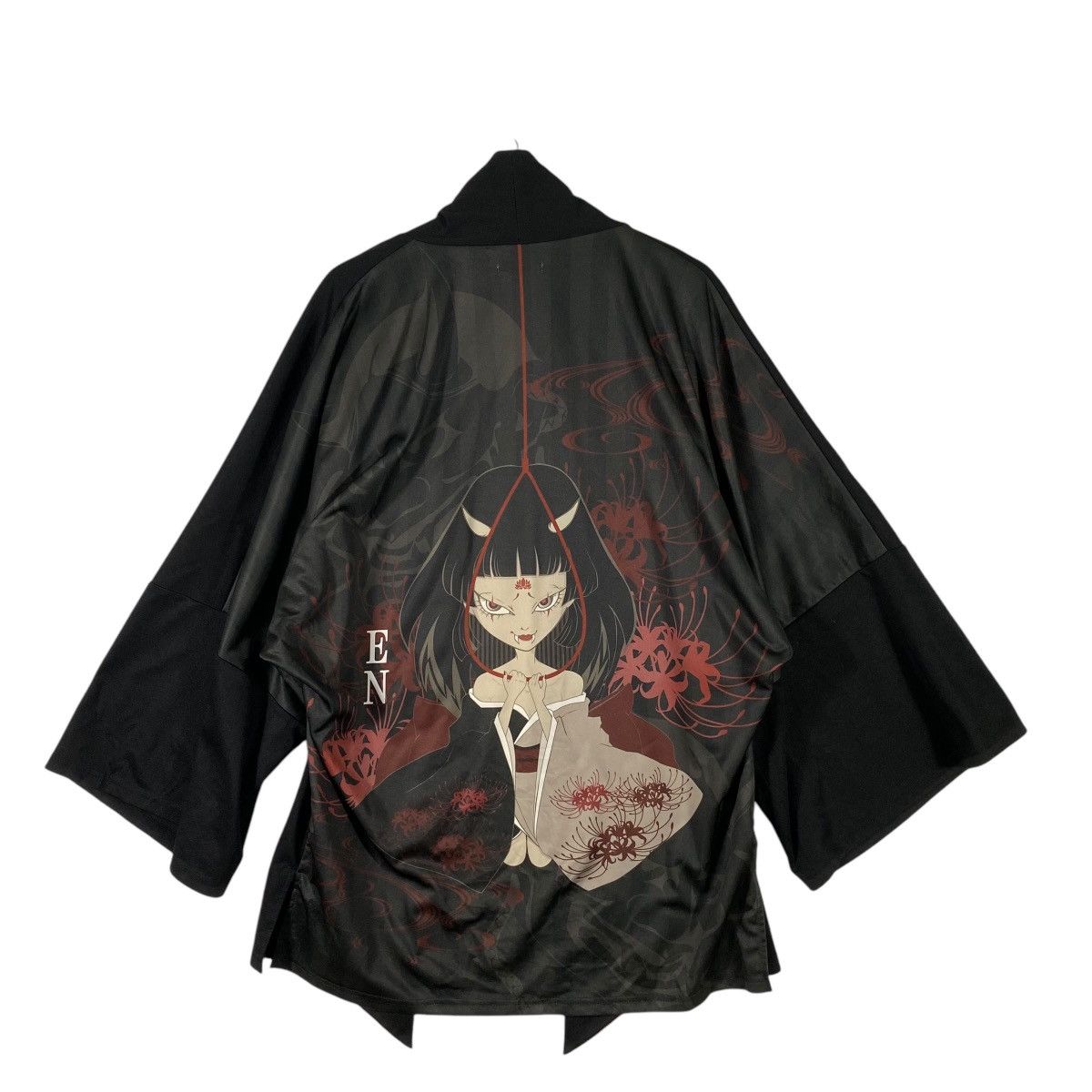 Japanese Brand Miyabi EN Cardigan Japanese Pattern Unique Kimono Haori Size US M / EU 48-50 / 2 - 14 Thumbnail