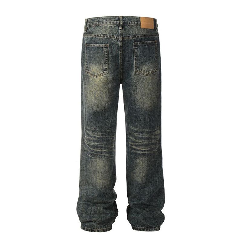 Vintage American retro distressed loose-fitting flared jeans Size US 32 / EU 48 - 2 Thumbnail