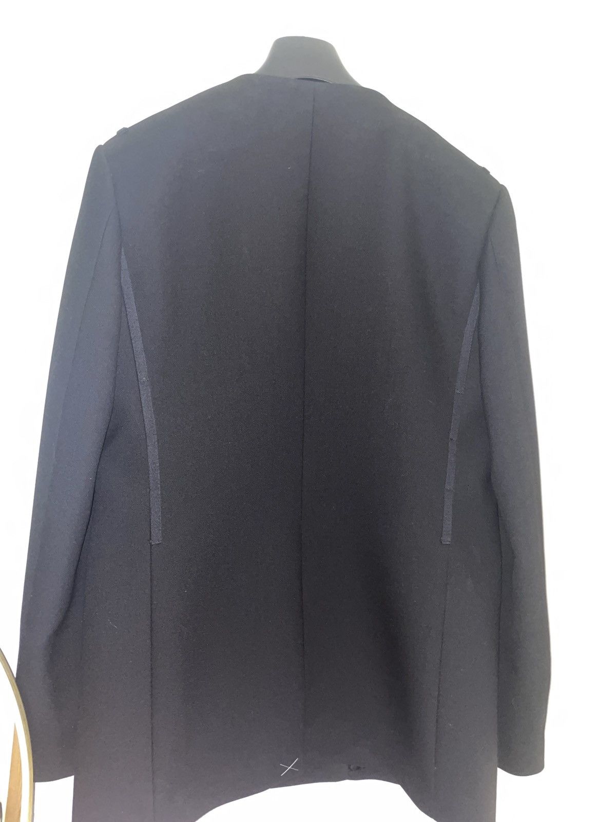 Burberry Burberry Black Collarless Blazer Size 50R - 5 Thumbnail