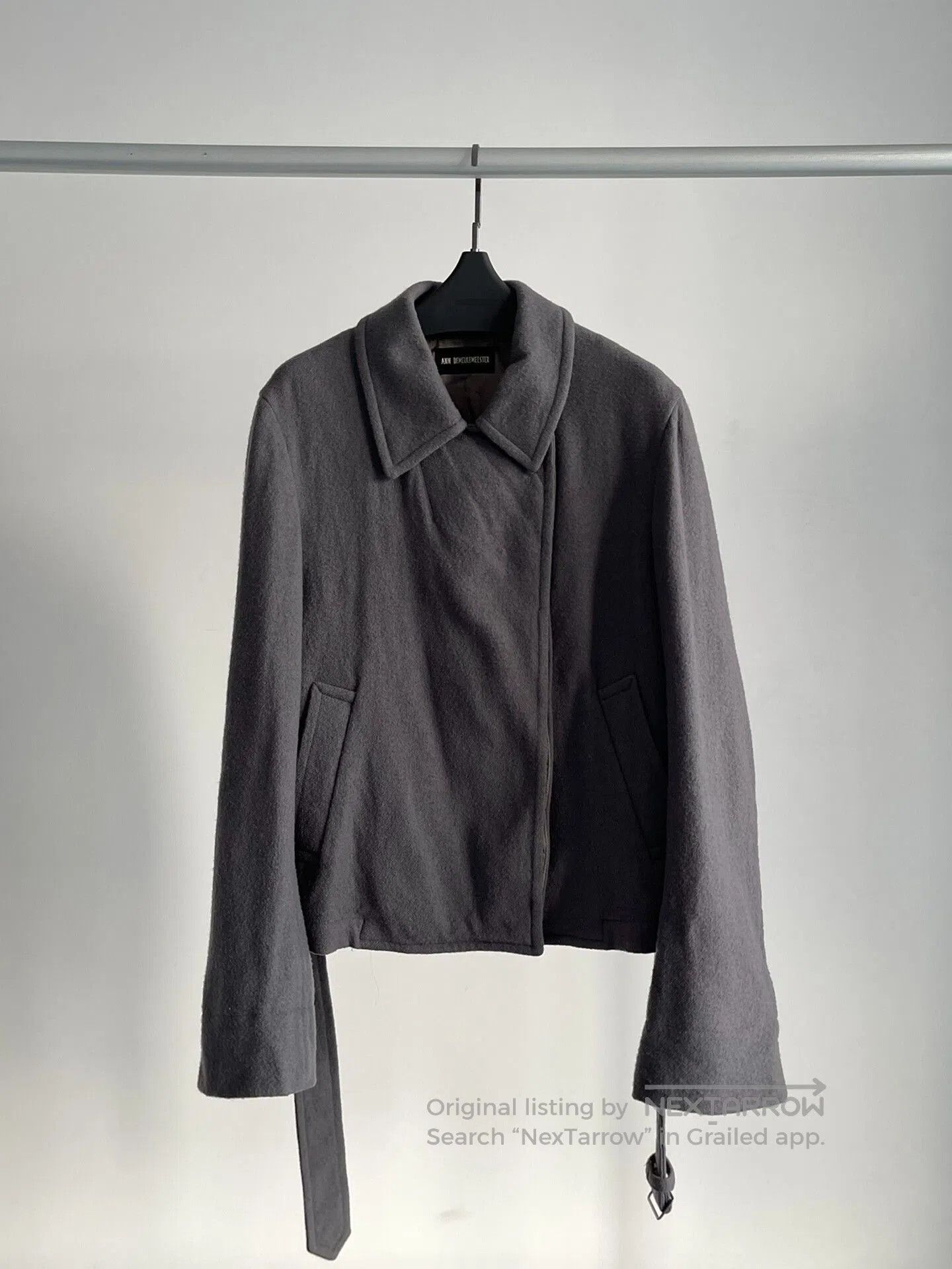 Ann Demeulemeester Short Belted Jacket by Ann Demeulemeester. Size US L / EU 52-54 / 3 - 5 Thumbnail
