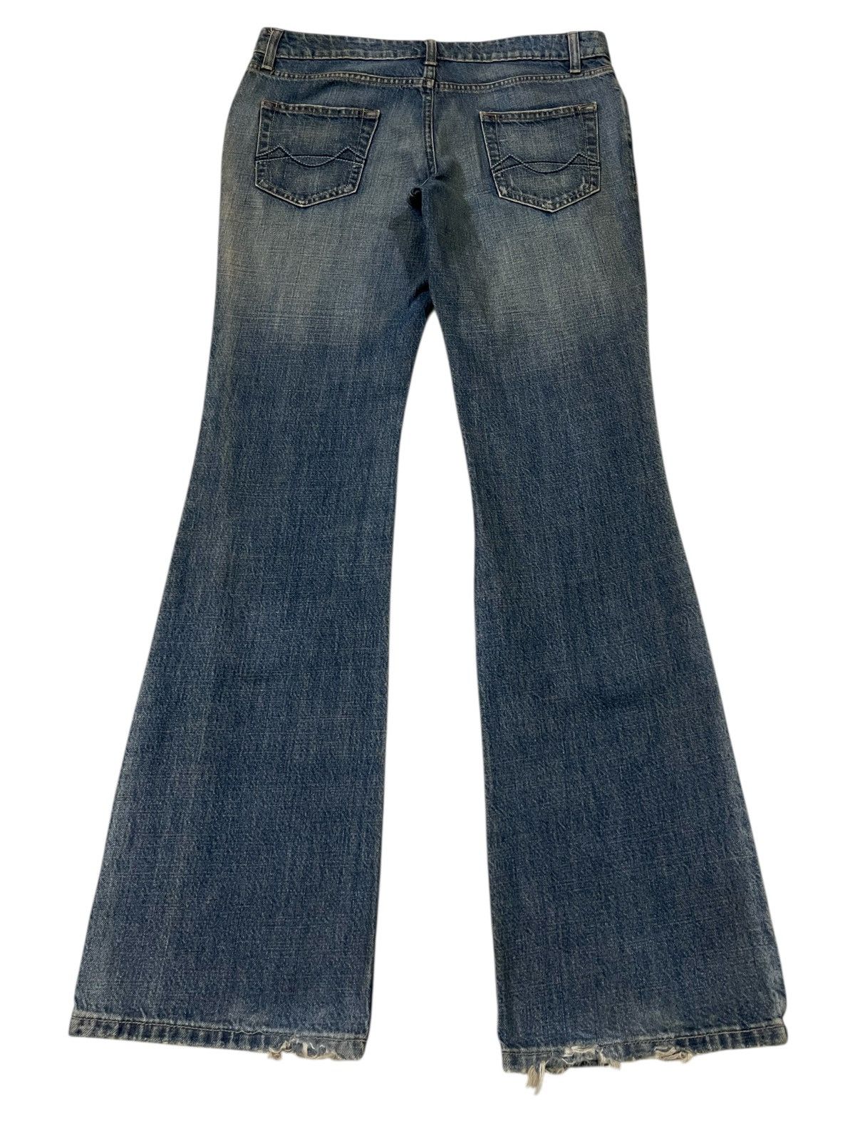 Mossimo MOSSIMO SUPPLY Distressed Flare Jeans Denim Size US 33 - 9 Thumbnail