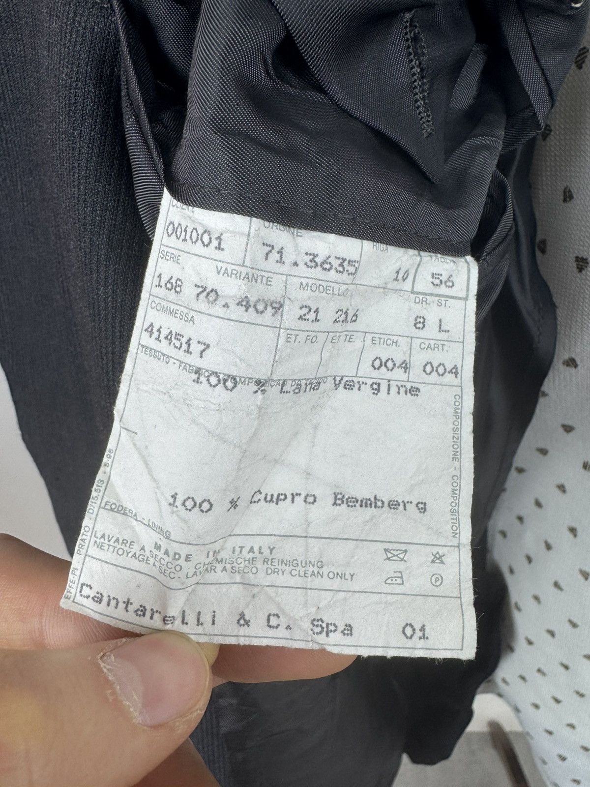 Cantarelli CANTARELLI Sport Jacket Vintage Unlined Blazer Three Button Size 54R - 14 Thumbnail