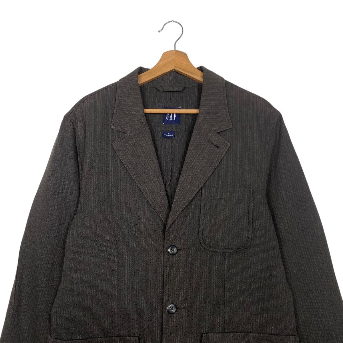 Japanese Brand Gap hickori denim button jacket Size US M / EU 48-50 / 2 - 2 Thumbnail