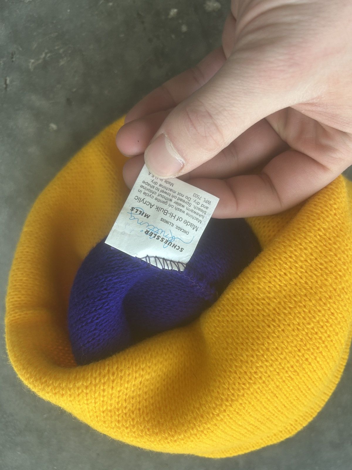 NFL × Sports Specialties × Vintage BNWT Vintage 90s Vikings Sports Specialties Script Beanie Size ONE SIZE - 5 Thumbnail