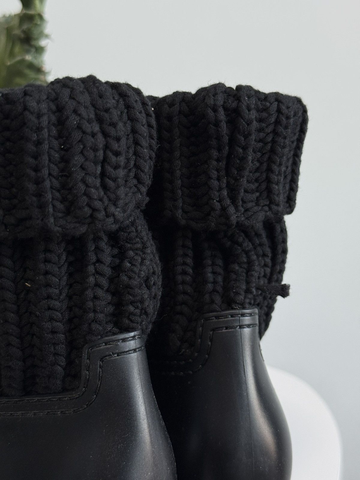 Moncler Moncler Women's Ginette Rain Boot Knitting Black Size US 7 / IT 37 - 10 Thumbnail