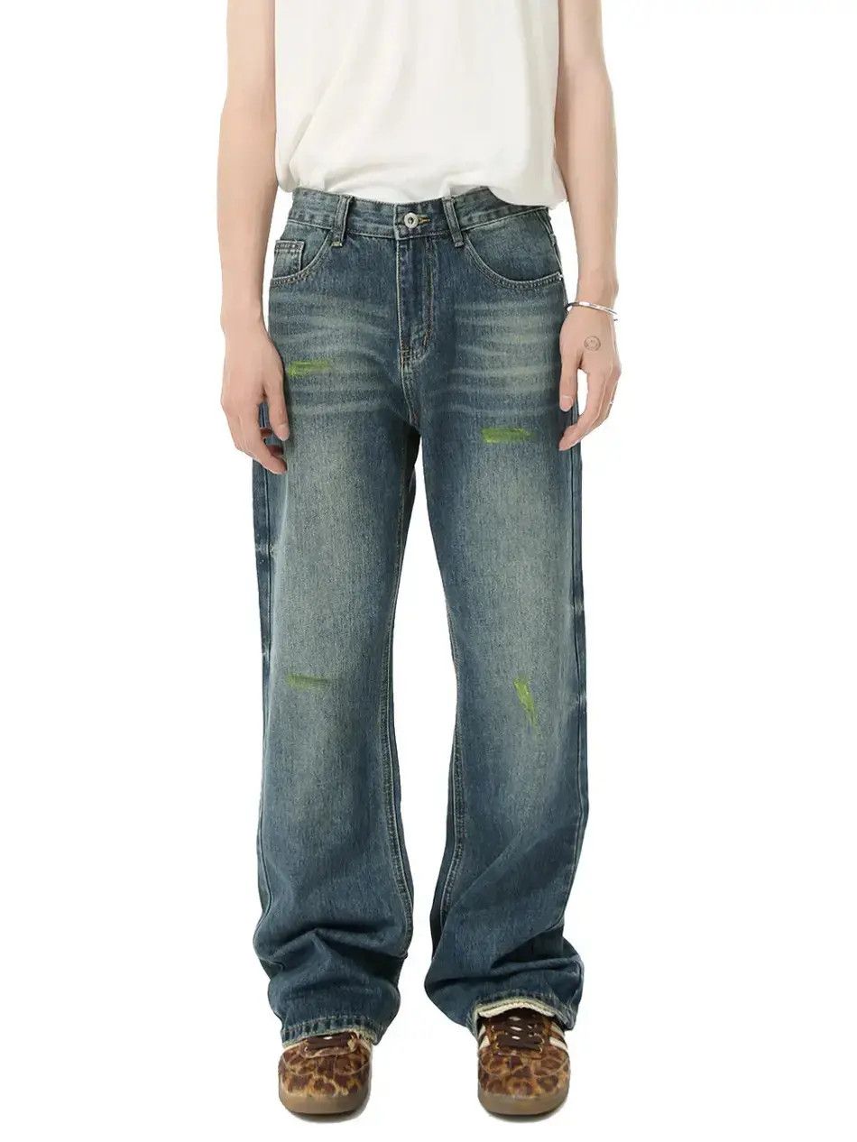 Japanese Brand Retro loose casual micro flared jeans Size US 32 / EU 48 - 6 Thumbnail