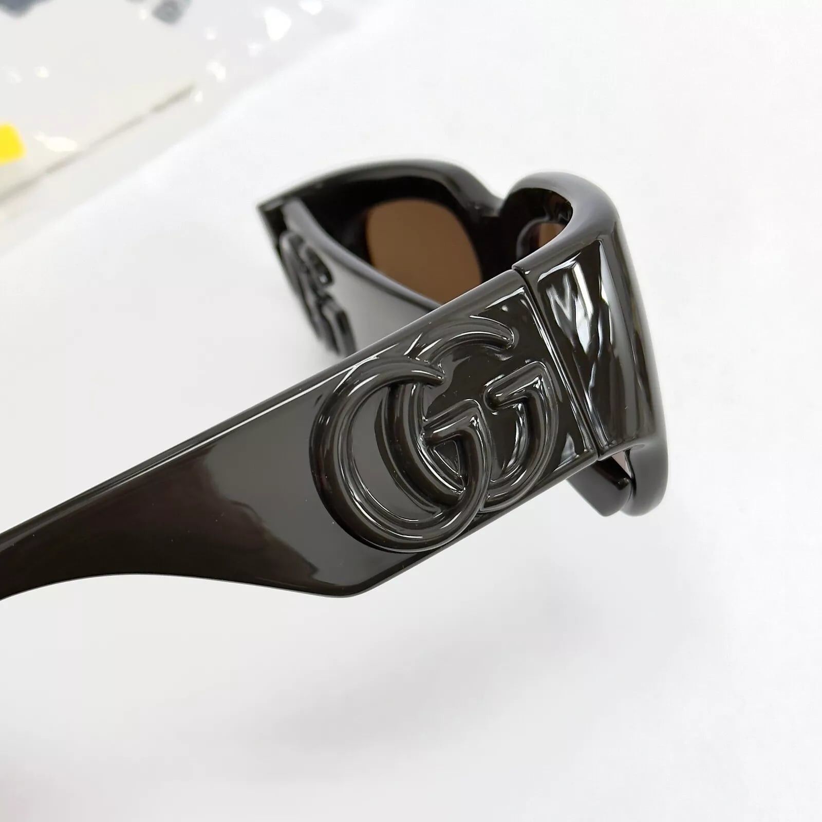 Gucci GUCCI LIDO 1545 Brown Oval Chunky Gg1545S Sunglasses 002 Size ONE SIZE - 2 Thumbnail