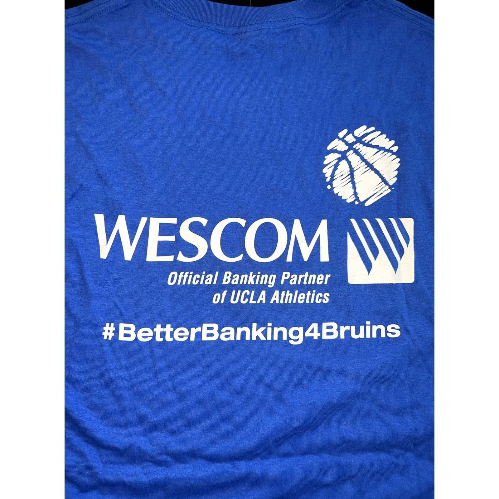 NCAA UCLA Bruins Basketball T-Shirt XL Blue Nike? Size US XL / EU 56 / 4 - 5 Thumbnail