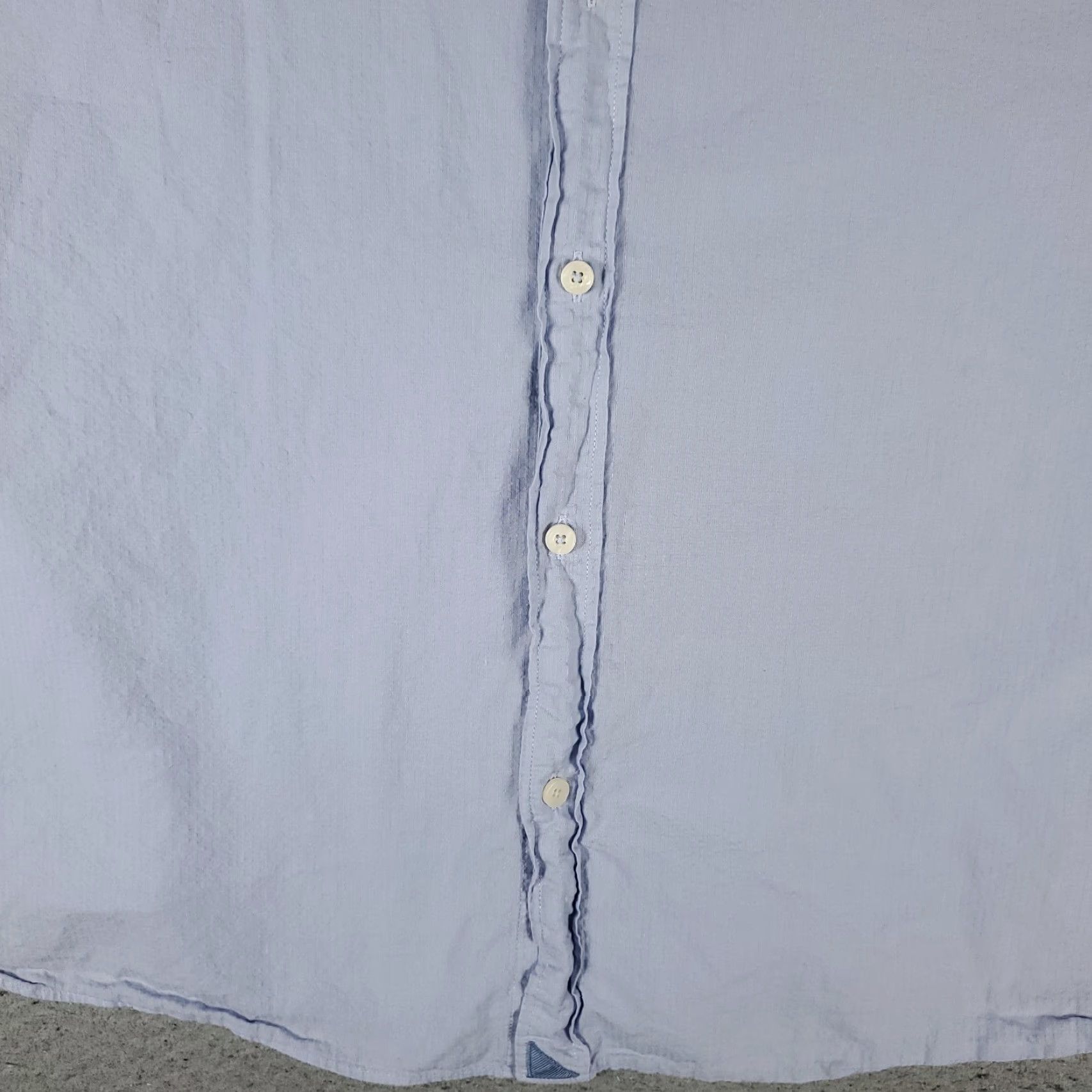 UNTUCKit UNTUCKit Shirt Mens 2XL Blue Short Sleeve Button-Up Cotton Solid Casual Mens Size US XXL / EU 58 / 5 - 3 Thumbnail