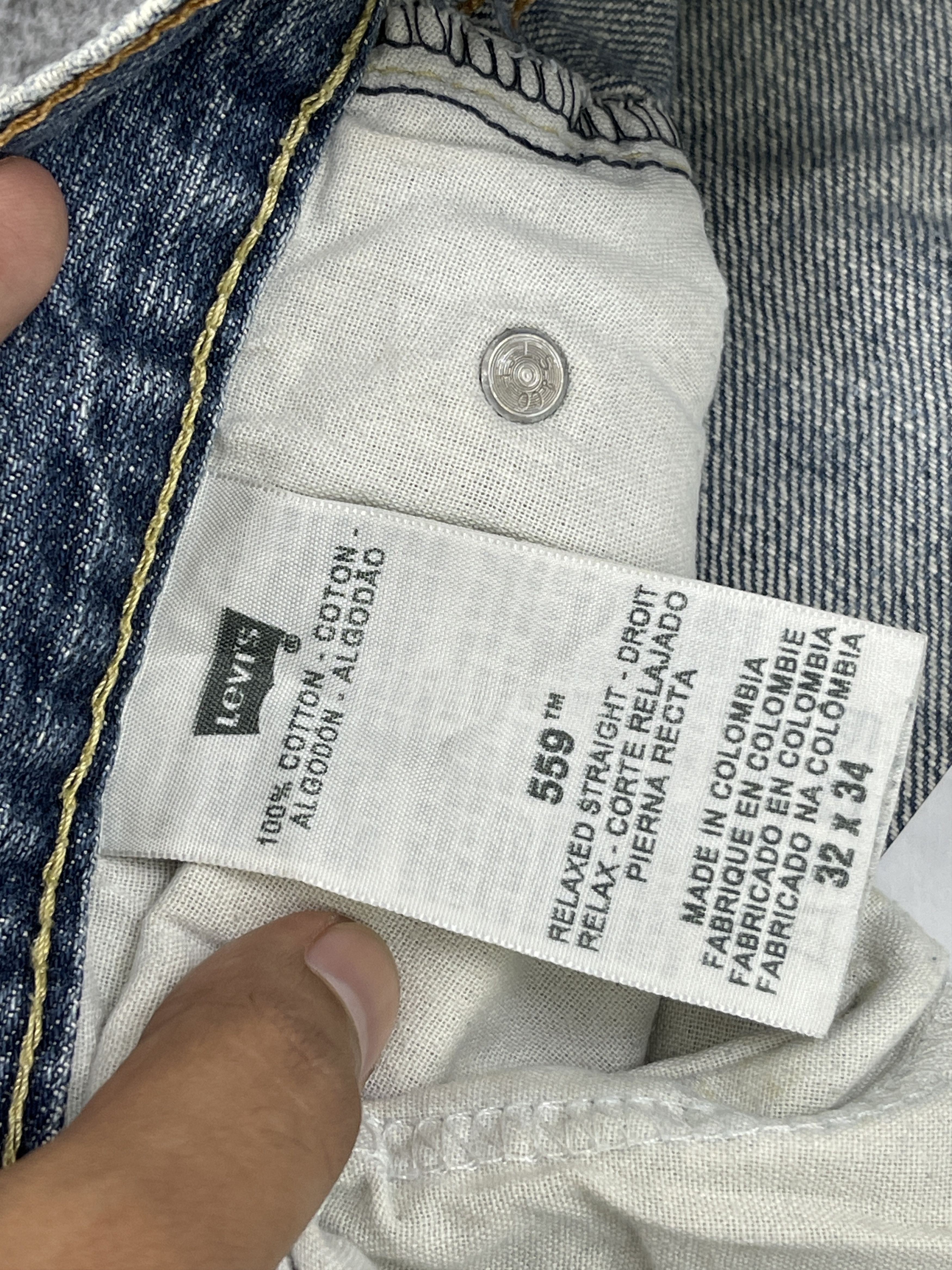 Levi's Distressed Vintage Levis 559 Loose Straight Denim DP2503 Size US 34 / EU 50 - 8 Thumbnail