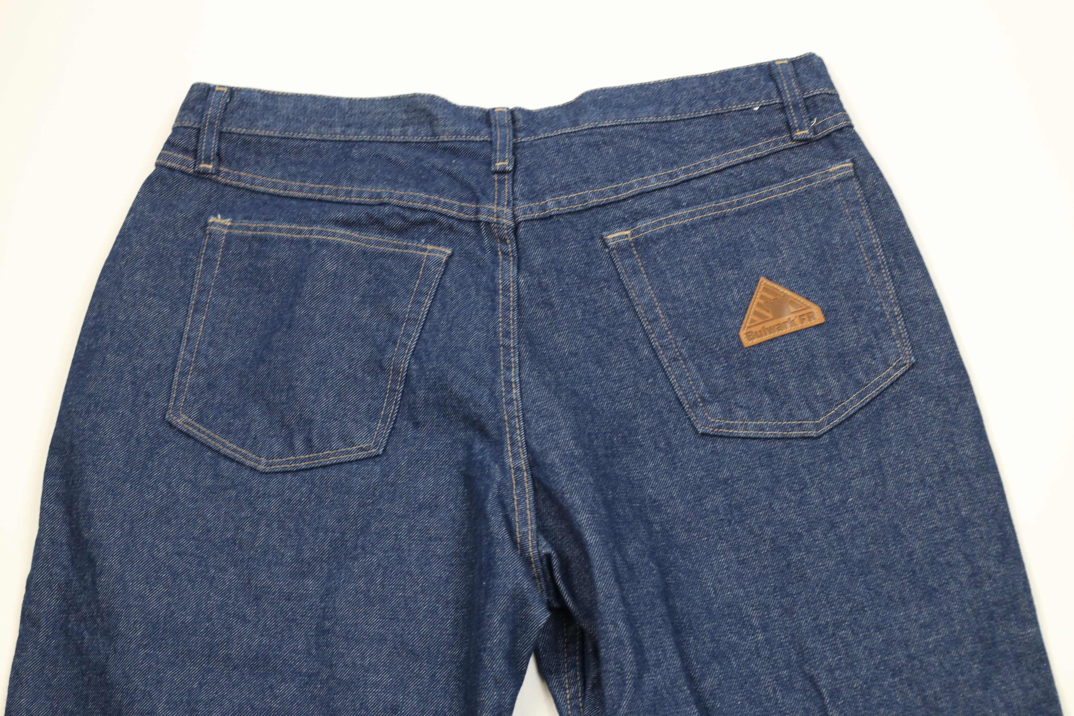 Vintage Bulwark FR Fire Flame Resistant Wide Leg Denim Jeans Size US 38 / EU 54 - 11 Thumbnail