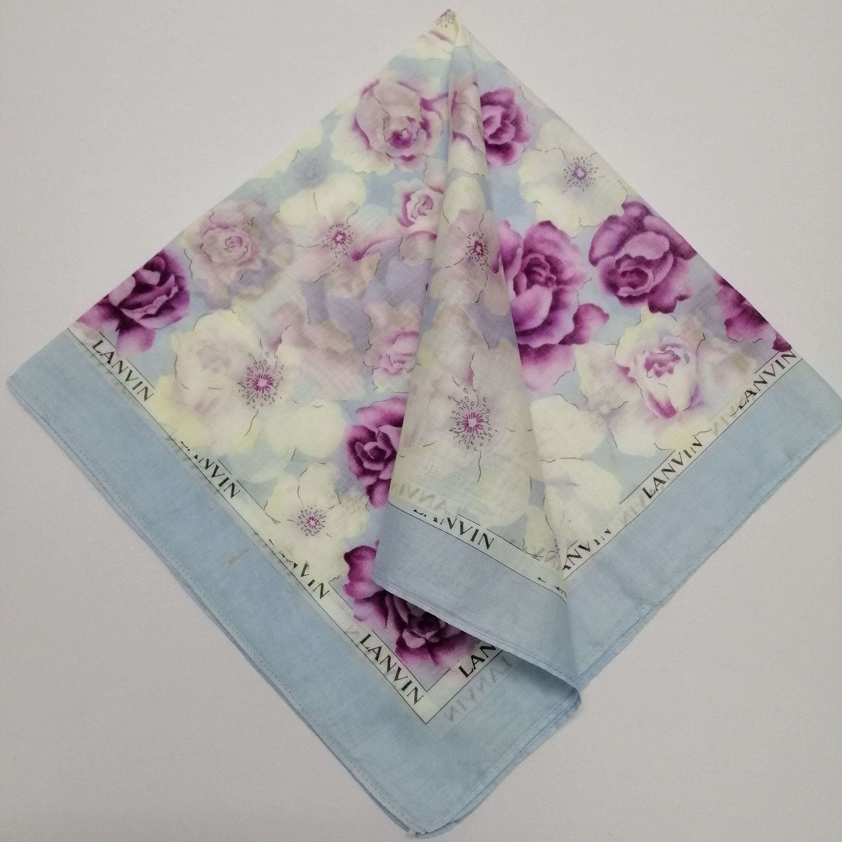 Lanvin Vintage Lanvin Handkerchief/Neckerchief/Bandana-KD1249 Size ONE SIZE - 1 Thumbnail