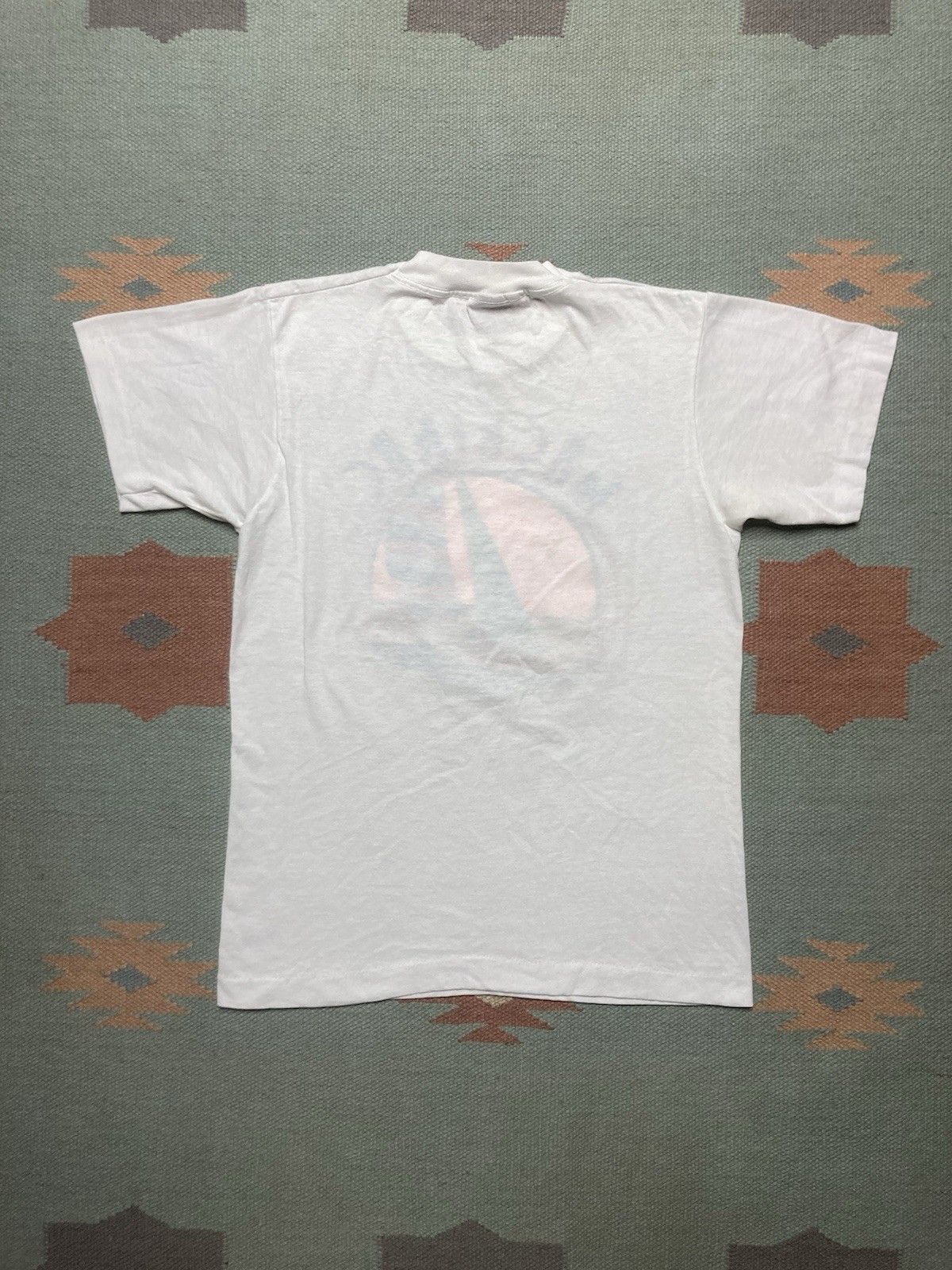Vintage Vtg 80s t shirt mackinac sailboat race Michigan lake water S Size US S / EU 44-46 / 1 - 6 Thumbnail