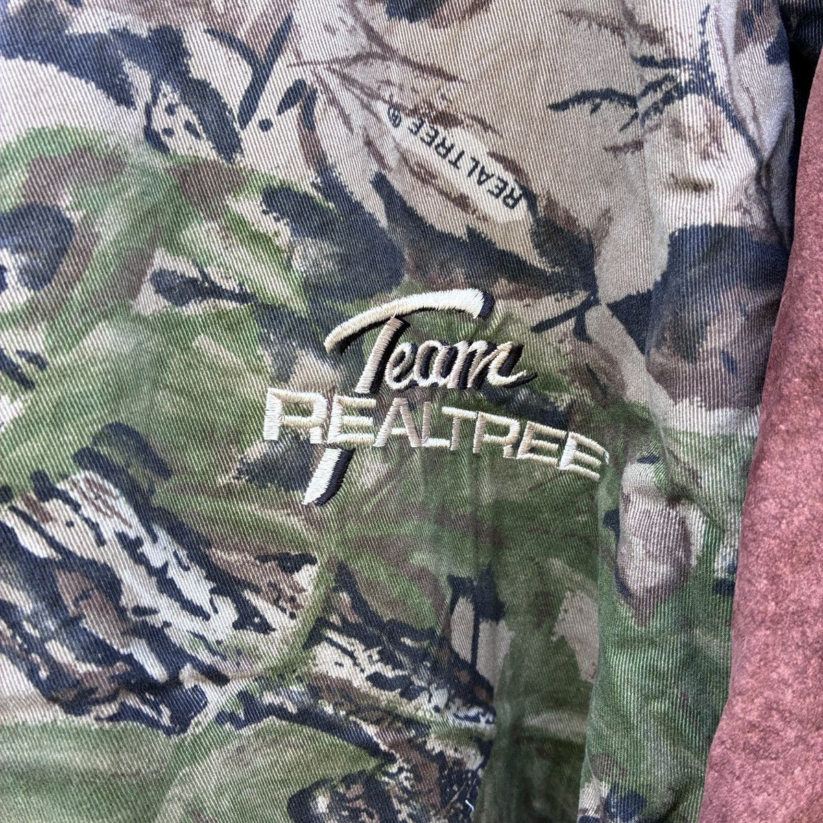 Realtree Realtree by Kudzu Camo Suede sleeves bomber Hunting Jacket Size US L / EU 52-54 / 3 - 8 Thumbnail