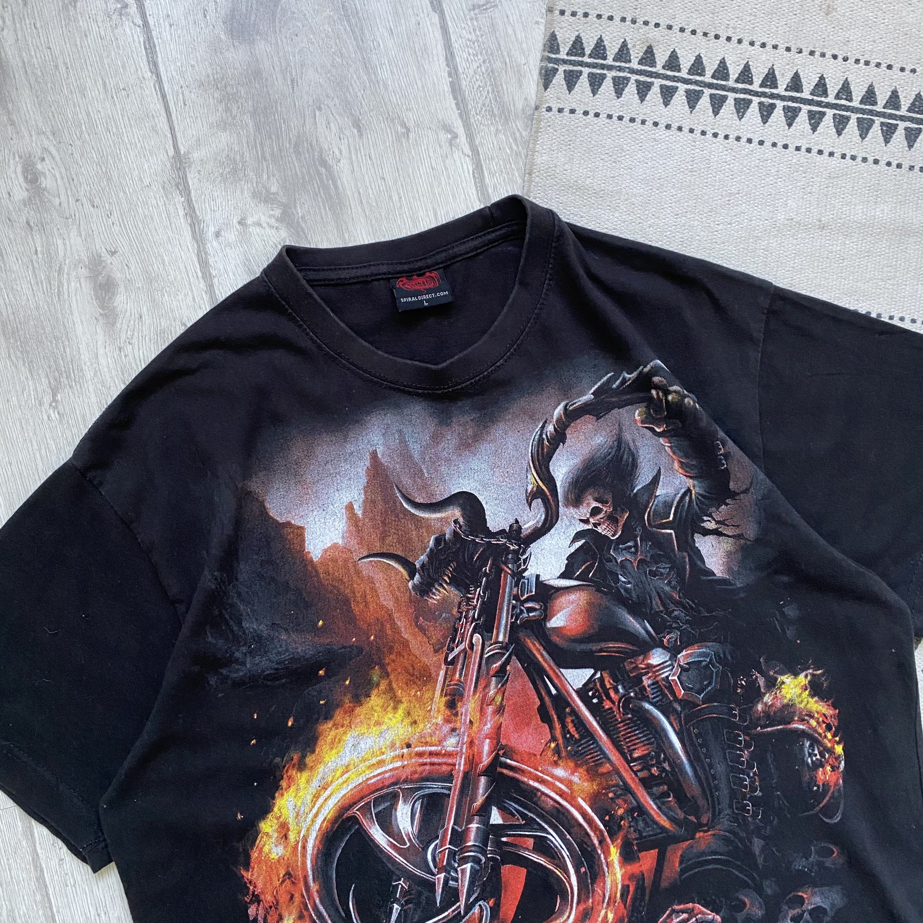 Harley Davidson 💀 Vintage Horror Skeleton Biker tee Harley Davidson vibe Size US M / EU 48-50 / 2 - 3 Thumbnail