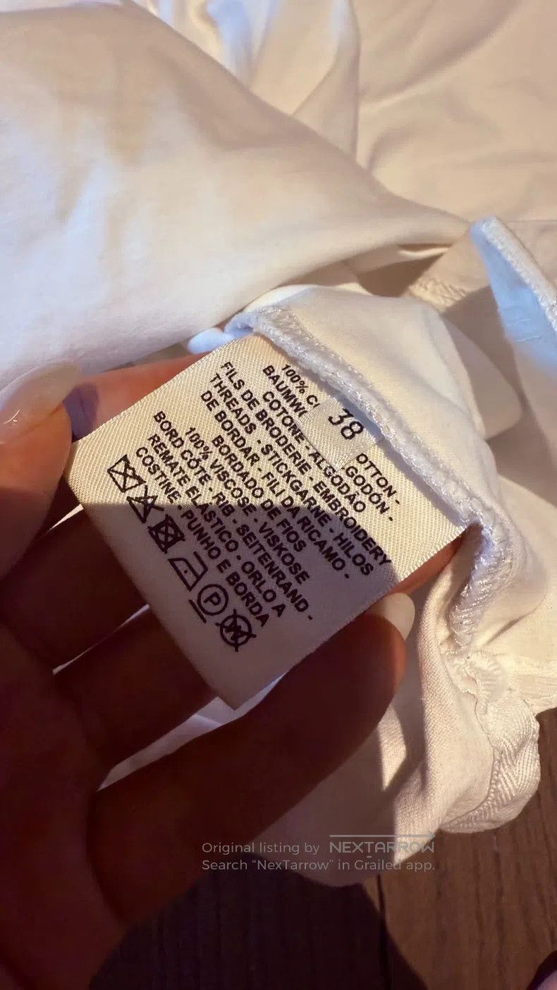 Hermes Hermes White Short Sleeve Size XS / US 0-2 / IT 36-38 - 5 Thumbnail