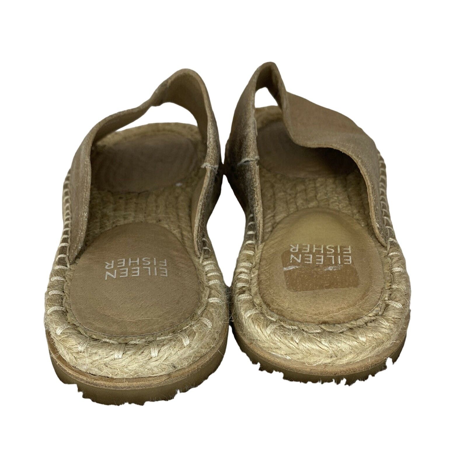 Eileen Fisher EILEEN FISHER Gold Metallic Suede Espadrille Sandal 5.5 Size US 5.5 / IT 35.5 - 4 Thumbnail