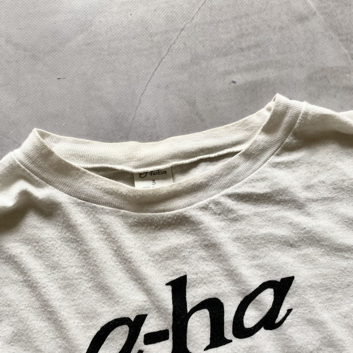 Band Tees 80s Rare A-Ha It’s Music Big Logo Band Vintage T-shirt Tee Size US M / EU 48-50 / 2 - 3 Thumbnail