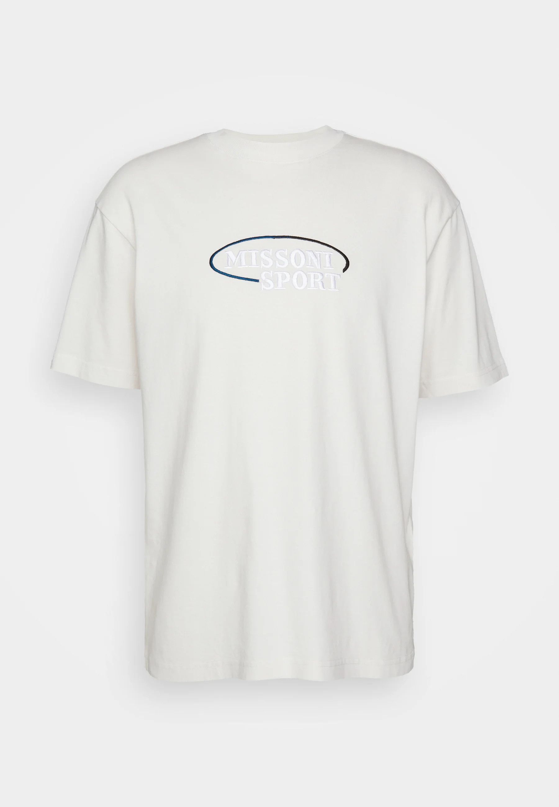 Missoni o1y0225 Logo Crewneck T-Shirt in White Size US M / EU 48-50 / 2 - 1 Thumbnail