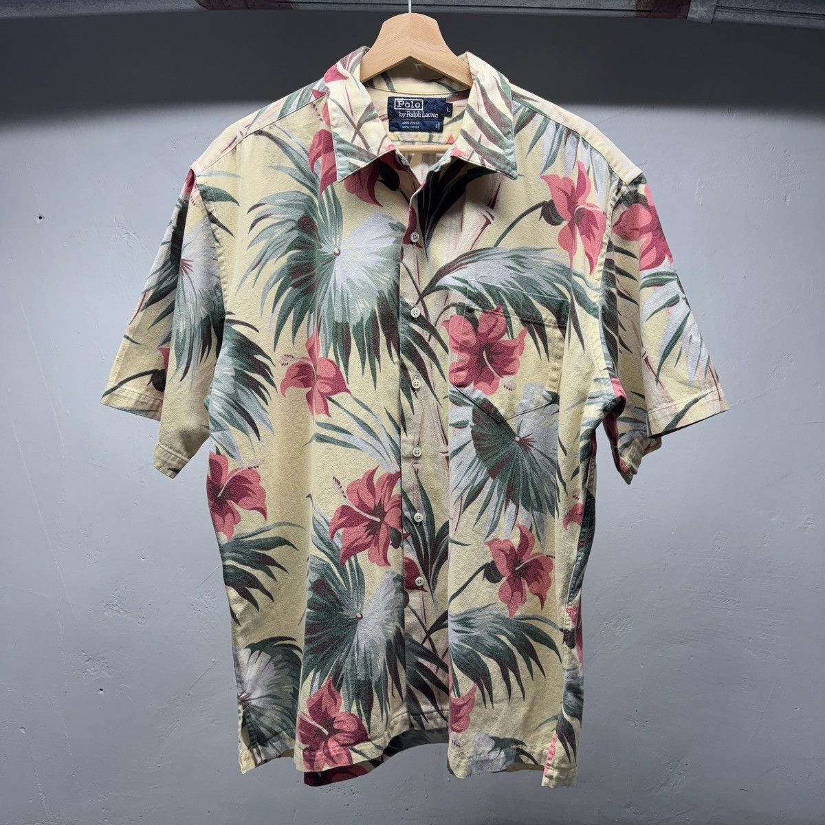 Polo Ralph Lauren 90s Polo Ralph Lauren Loop Collar Aloha Floral Shirt USA Size US XL / EU 56 / 4 - 1 Thumbnail