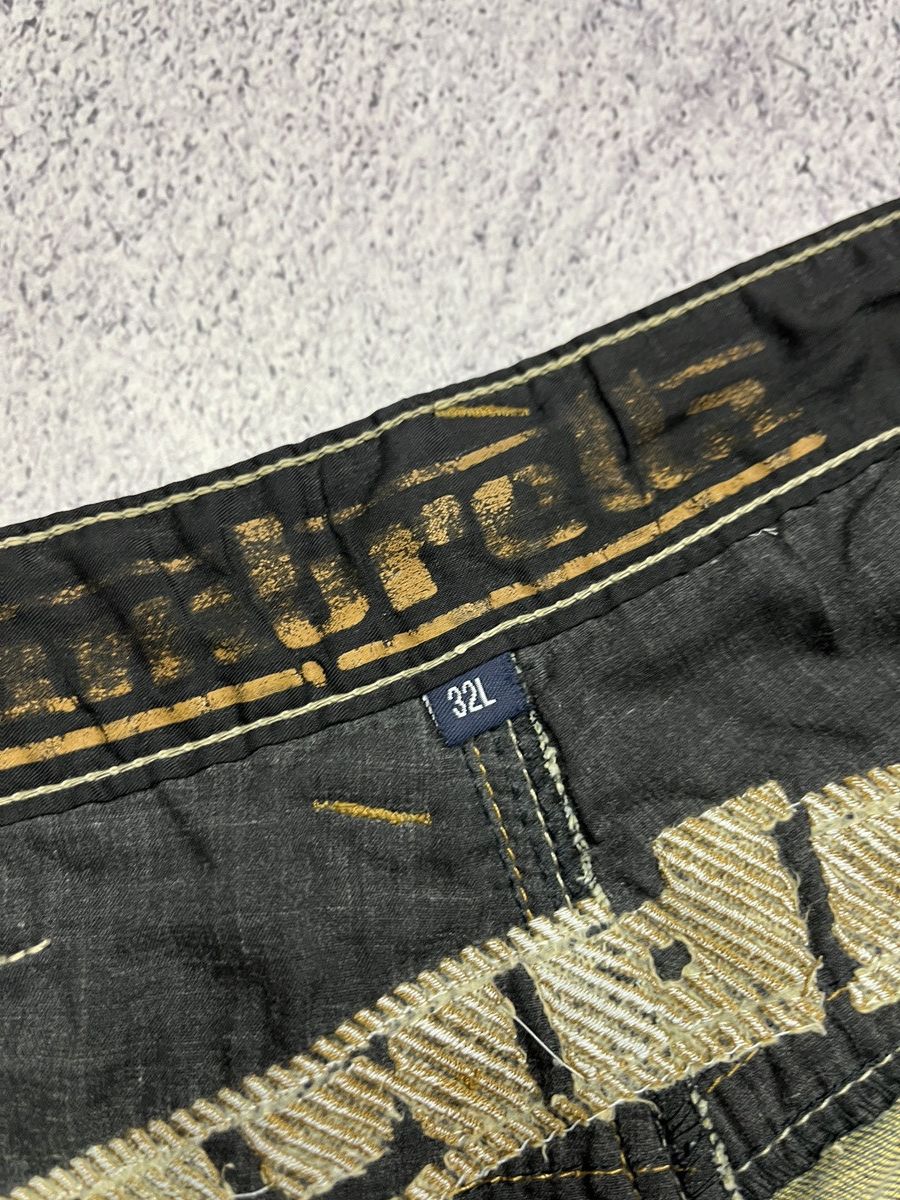 Japanese Brand × Lambretta Lambretta Vintage Baggy Jeans Big logo Drill Streetwear Y2K Size US 32 / EU 48 - 11 Thumbnail
