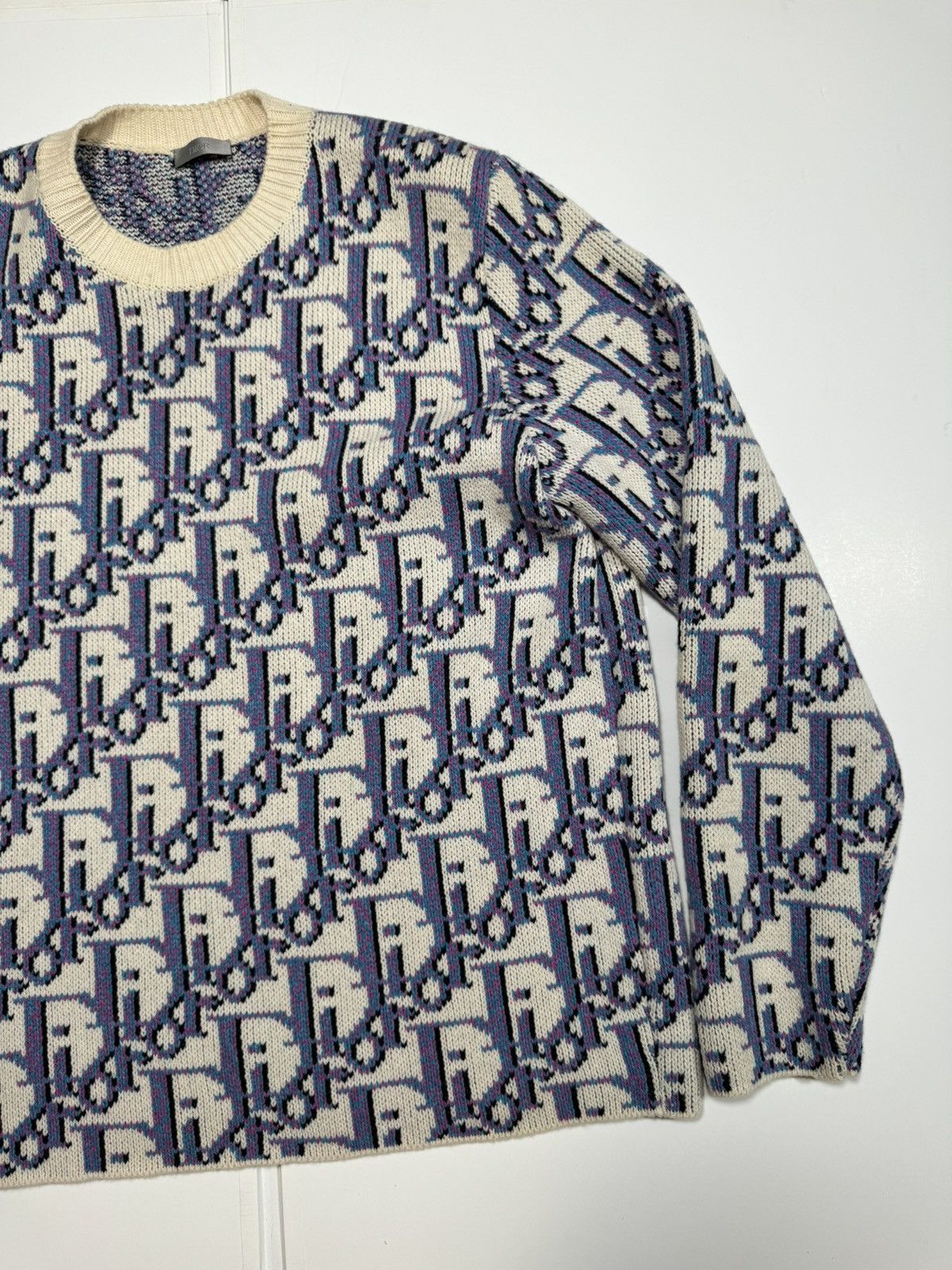 Dior Dior Oblique Multi-Color Knit Sweater Size US L / EU 52-54 / 3 - 4 Thumbnail