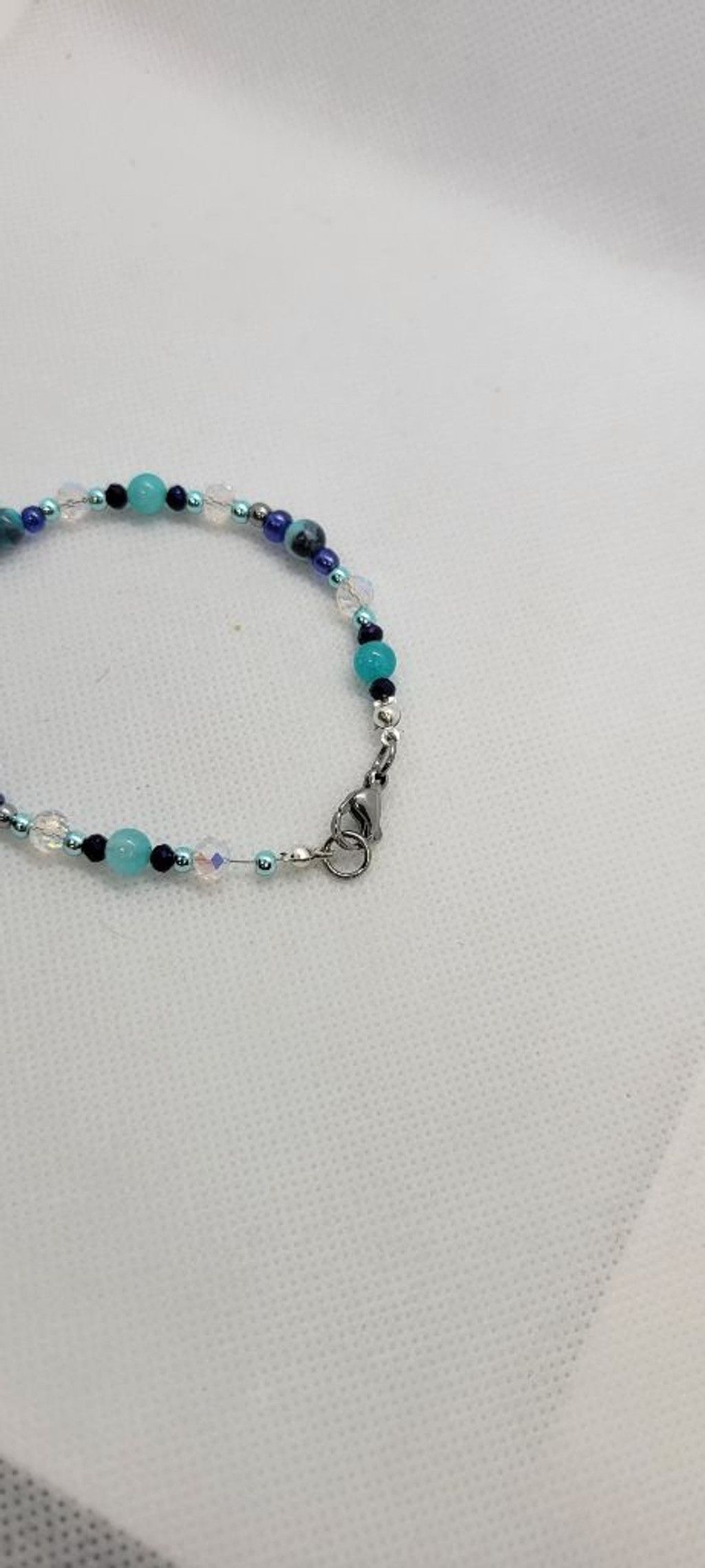 Handmade Mulan Rain Stone, Amazonite, Hematite, Austrian Glowing Bout Size ONE SIZE - 4 Thumbnail