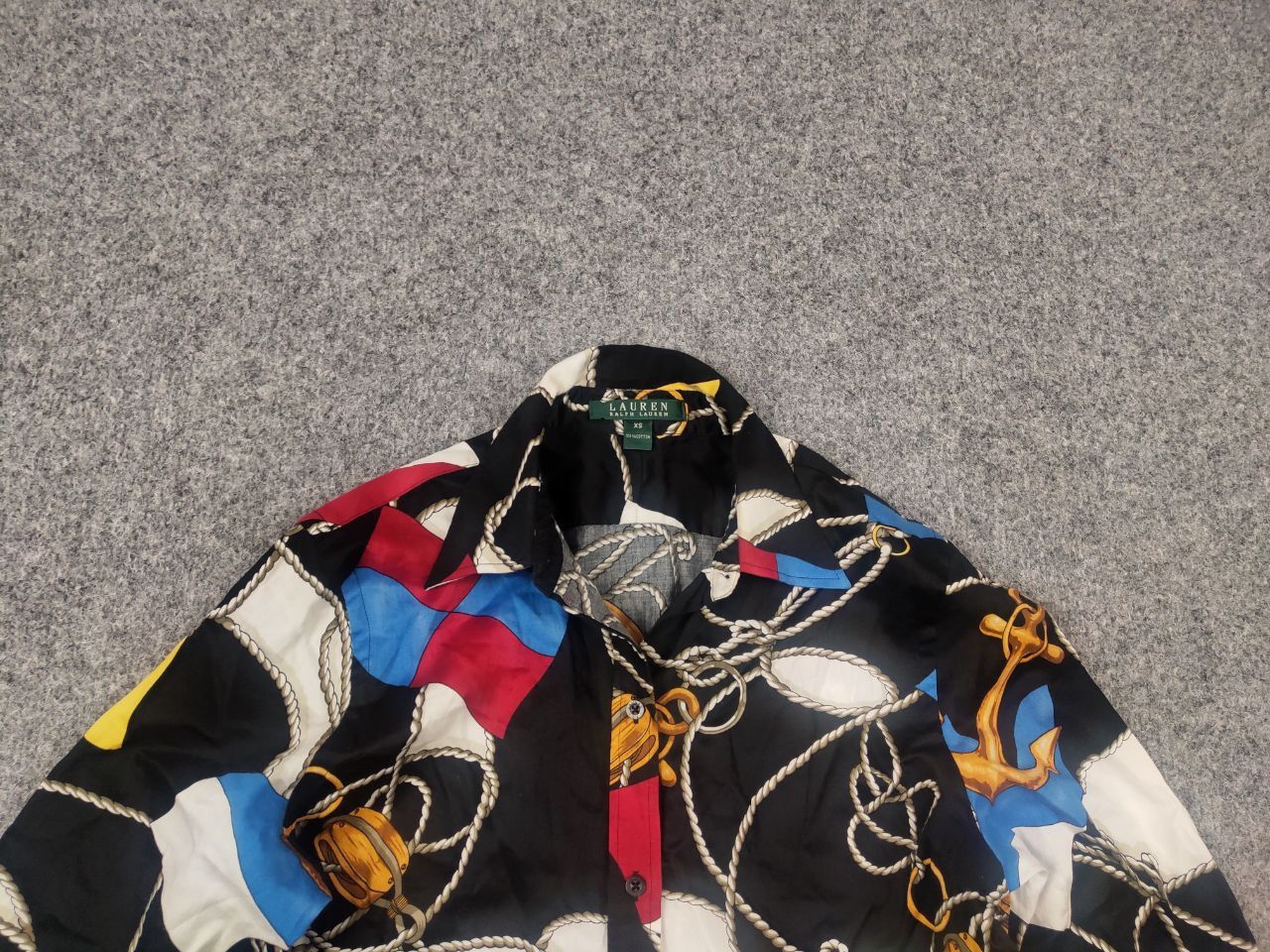 Lauren Ralph Lauren Lauren Ralph Lauren Vintage button up anchor nautical Shirt Size XS / US 0-2 / IT 36-38 - 5 Thumbnail