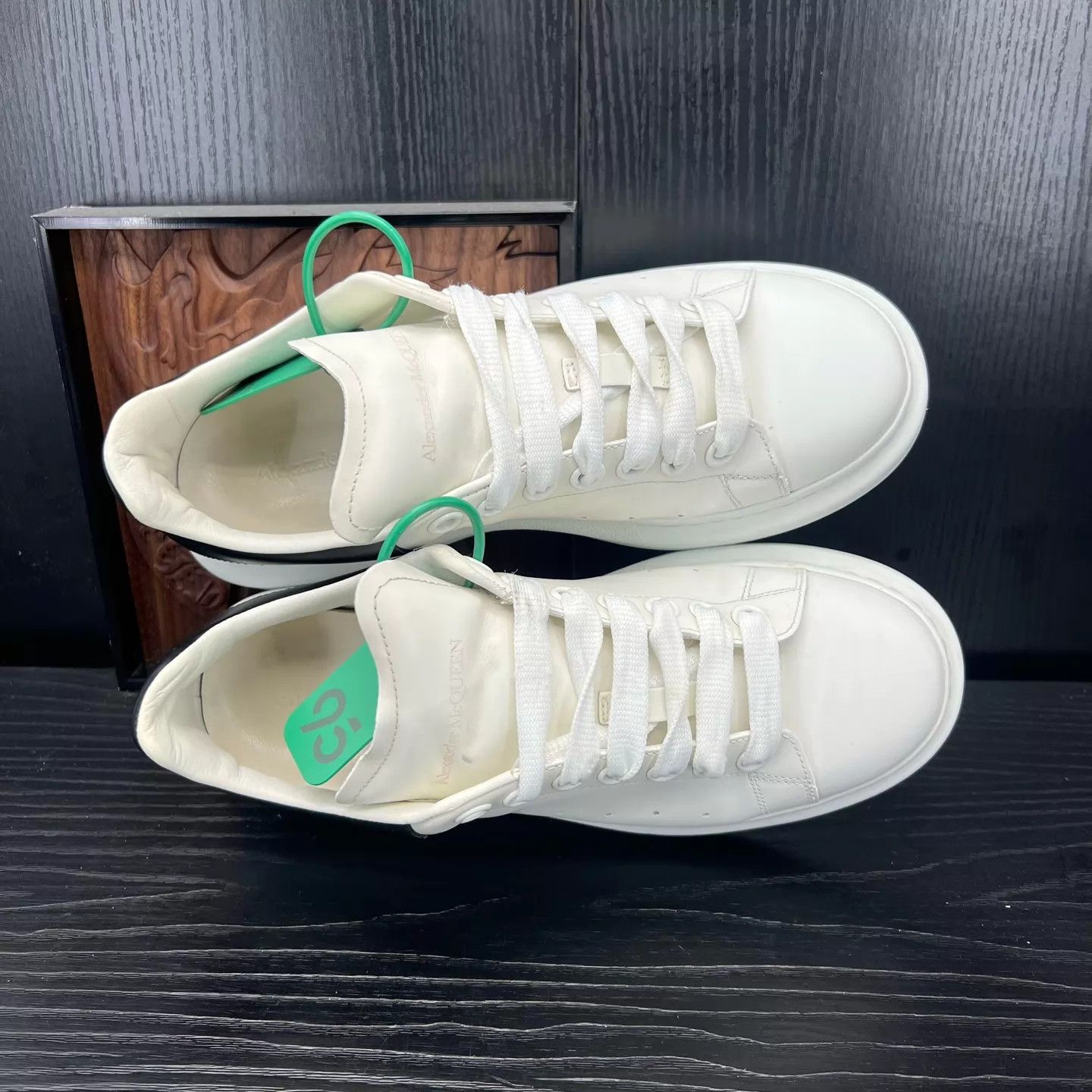 Alexander McQueen McQ Black Tail Smooth Calf Leather 39 Mint Size US 8.5 / IT 38.5 - 2 Thumbnail