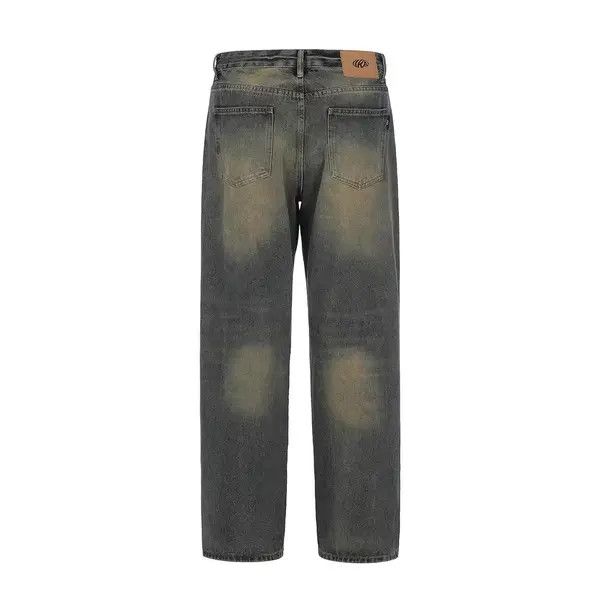 Japanese Brand Men's American street distressed retro trend washed jeans Size US 32 / EU 48 - 2 Thumbnail