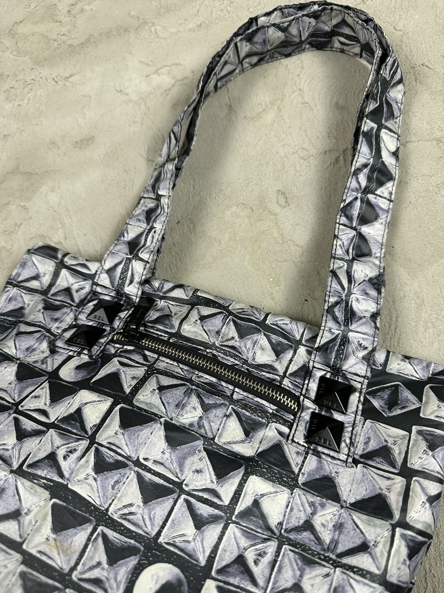 Diesel 2000s Vintage Diesel Reversible Shoulder Tote Studded Bag Size ONE SIZE - 4 Thumbnail