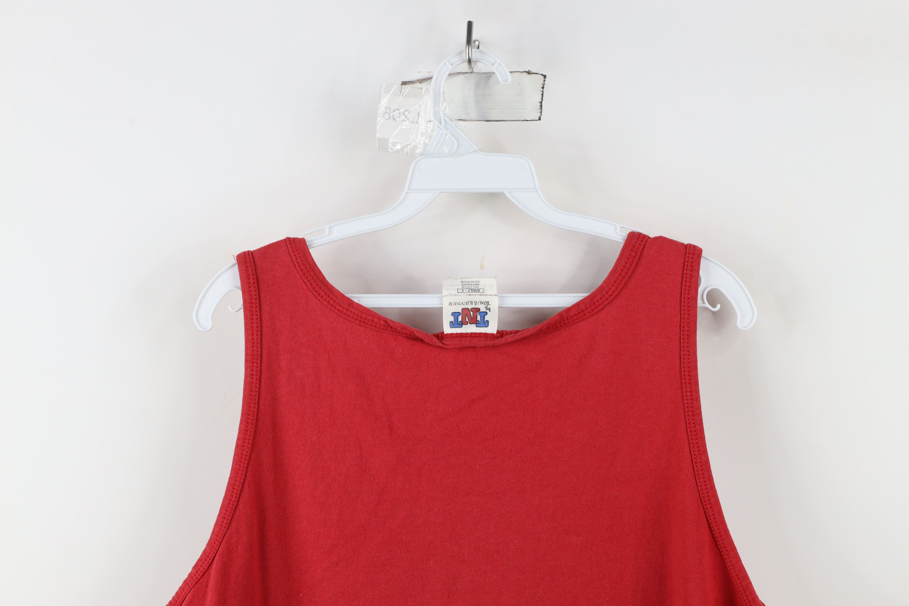 Vintage Vintage 90s Ohio State University Tank Top T-Shirt Red Size US L / EU 52-54 / 3 - 11 Thumbnail