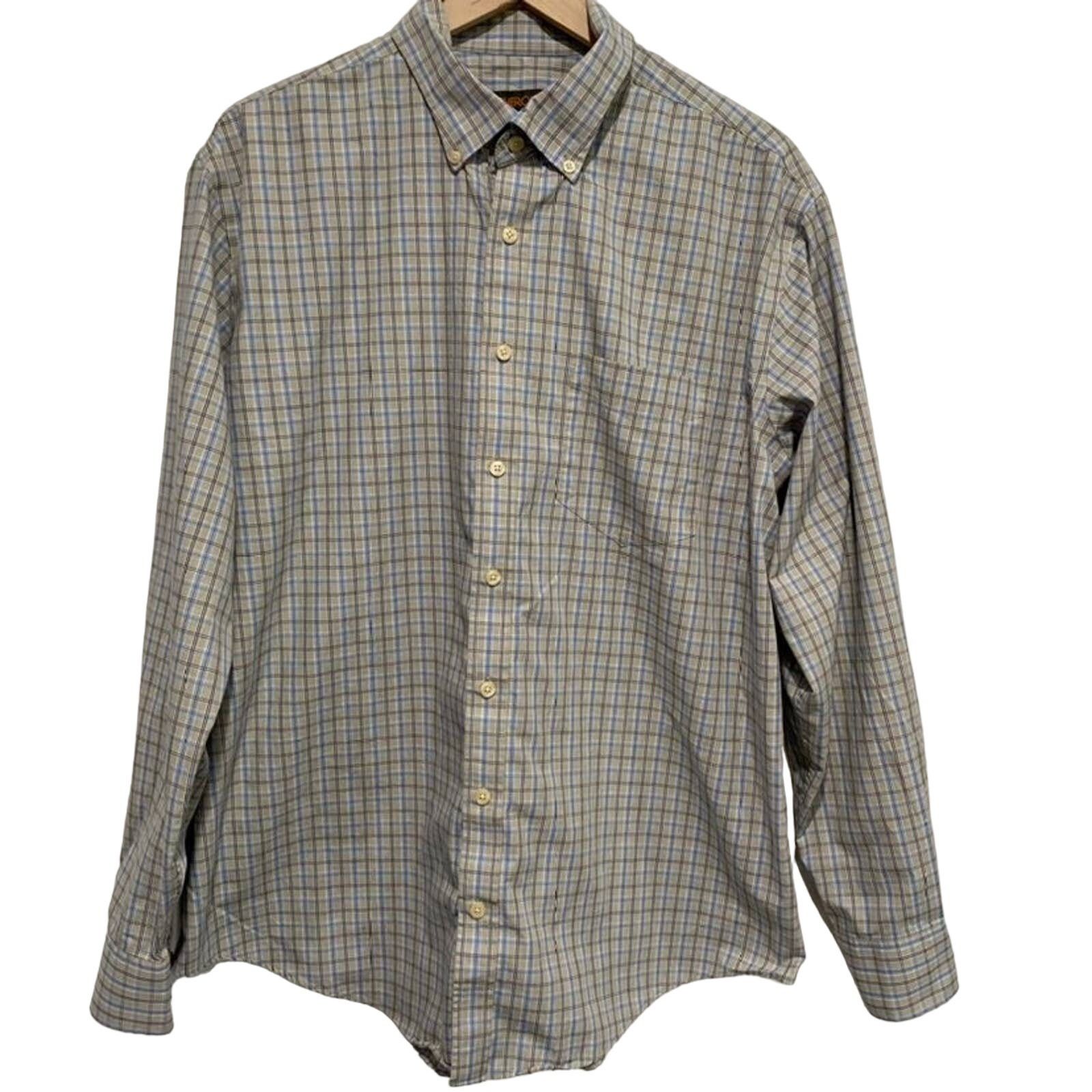 Cherokee Cherokee Blue Plaid Button Down Shirt Size XL Size US XL / EU 56 / 4 - 1 Thumbnail