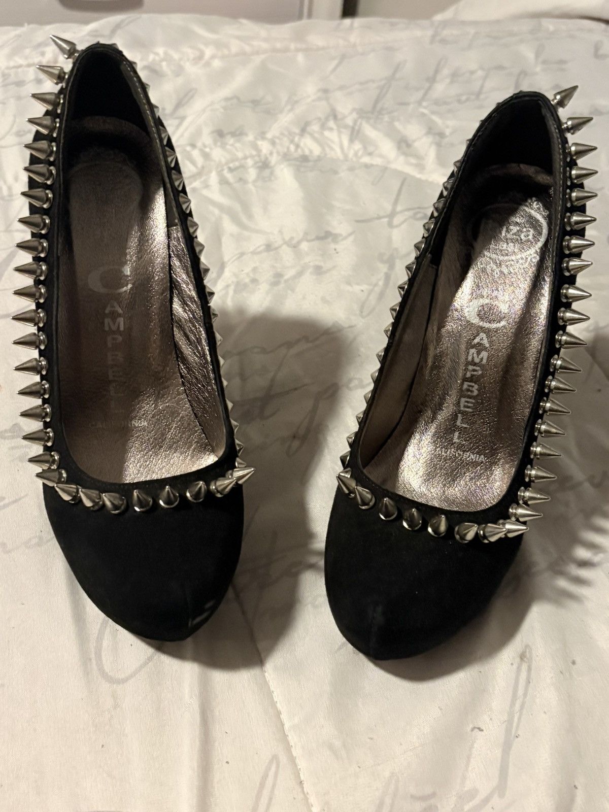 Vintage Jeffery Campbell Spiked Heels in Black, Women's (Size 5)