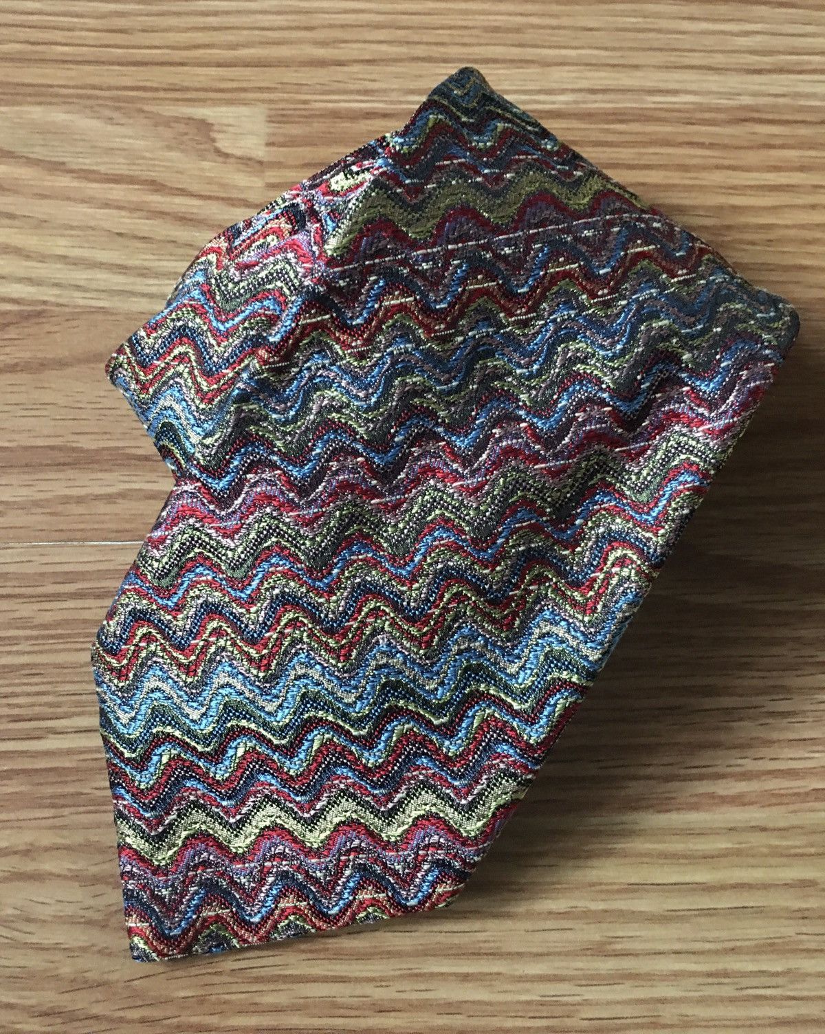 Missoni Missoni Cravatte Mens Silk Tie Necktie Zig Zag Size ONE SIZE - 2 Thumbnail