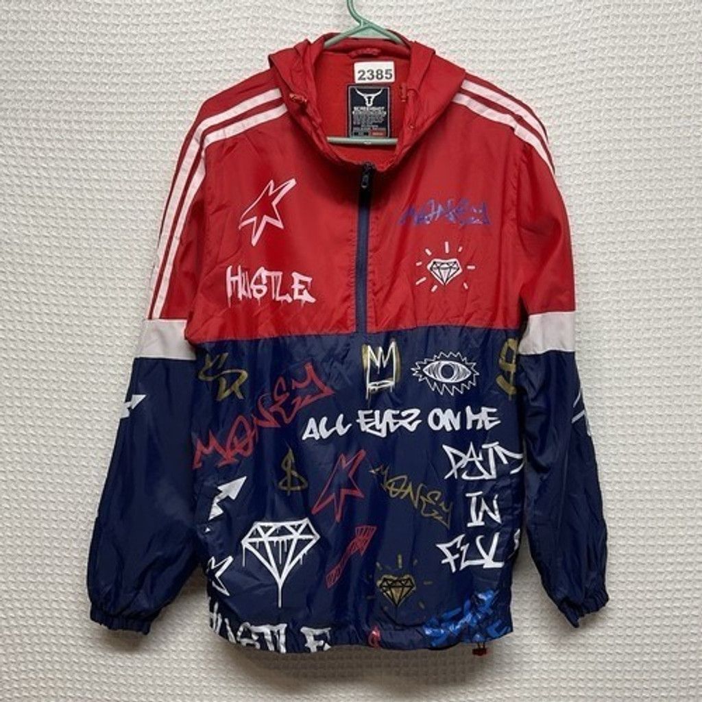 Other NWOT Screenshot Red/Navy Hooded Windbreaker Jacket Men M Size US M / EU 48-50 / 2 - 6 Thumbnail