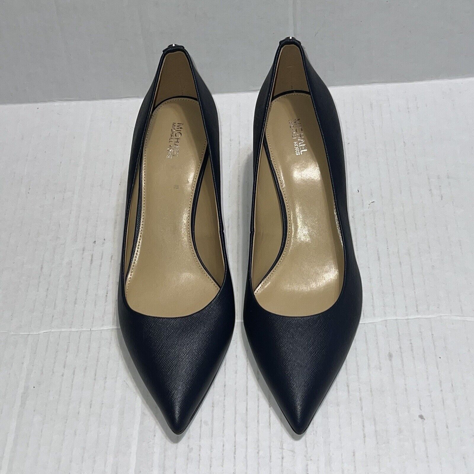 Michael Kors Michael Kors Alina Size 10M Blue Leather Heels PV19B Size US 10 / IT 40 - 4 Thumbnail