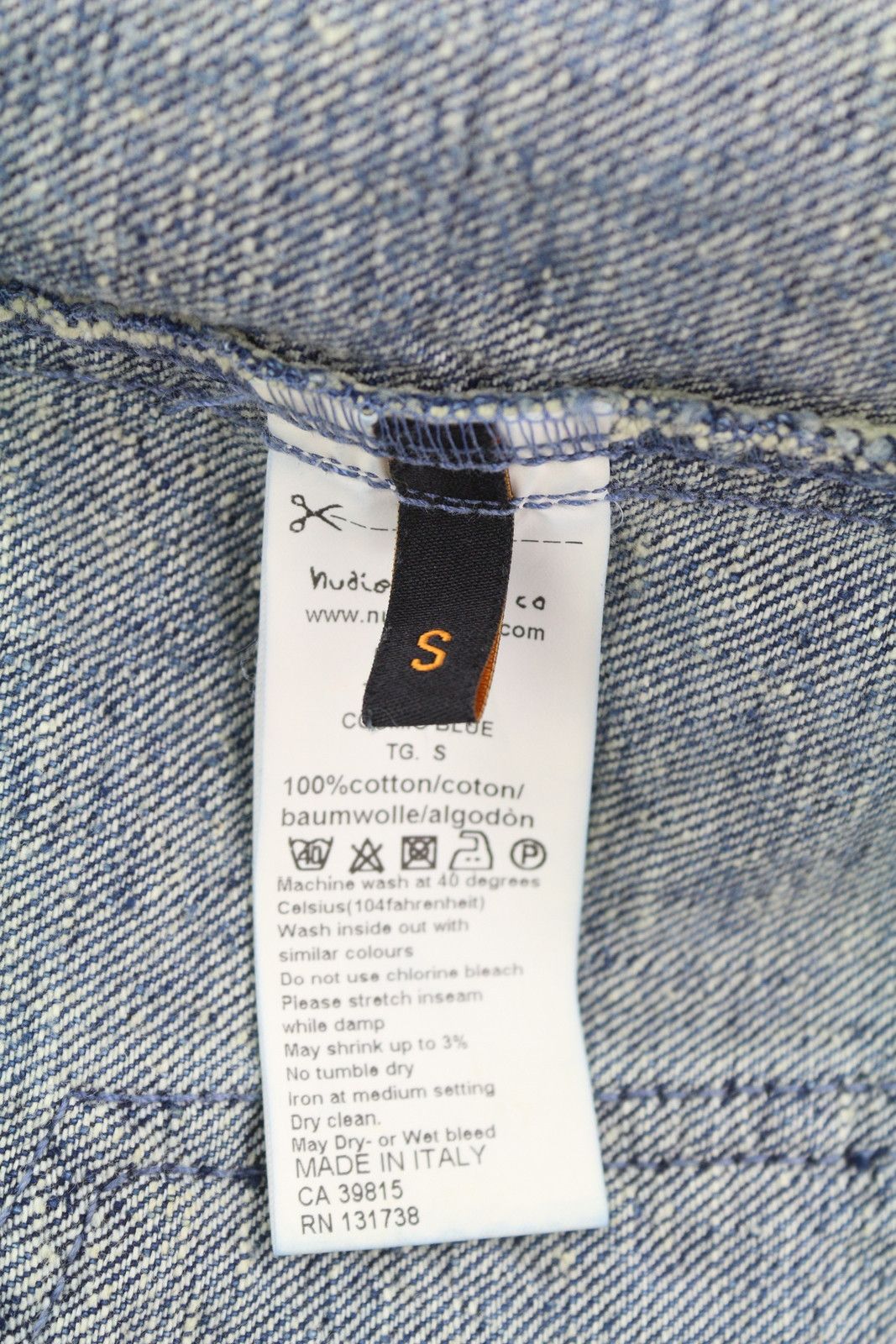 Nudie Jeans TRYGGVE S Cosmic Blue Faded Denim Patch Jacket 86108 Size US S / EU 44-46 / 1 - 6 Thumbnail