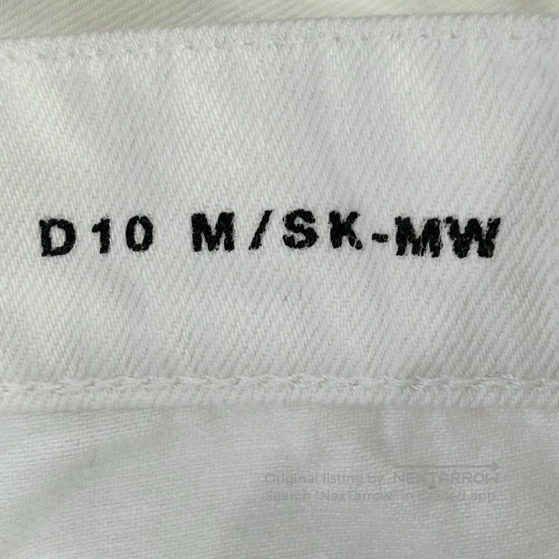 Saint Laurent Paris Saint Laurent Paris White denim jeans with holes Size 30" / US 8 / IT 44 - 4 Thumbnail