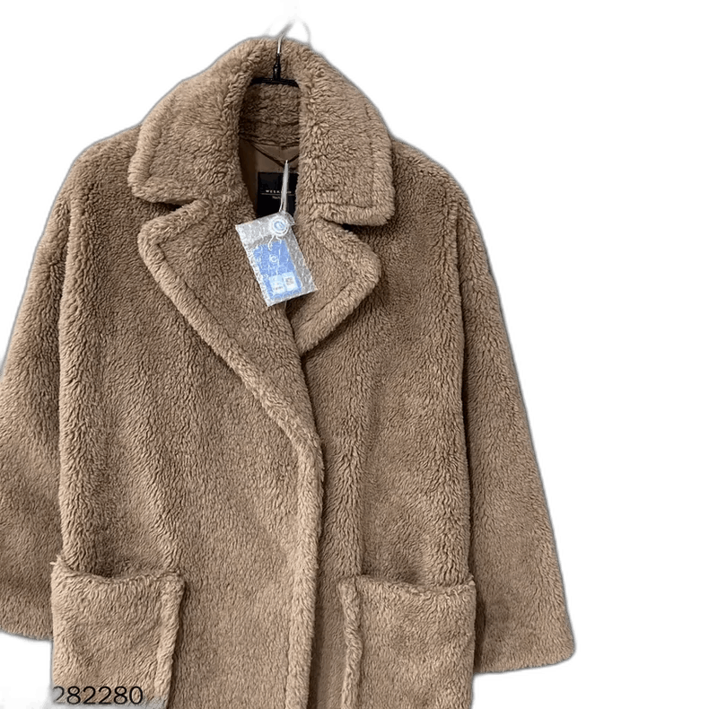 Celine Camel Wool Blend Teddy Coat with Lapel Size M / US 6-8 / IT 42-44 - 1 Thumbnail