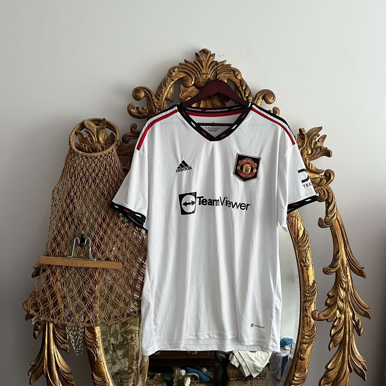 Adidas Vintage Y2k Adidas Manchester United Soccer Jersey Home Size US XXL / EU 58 / 5 - 1 Thumbnail
