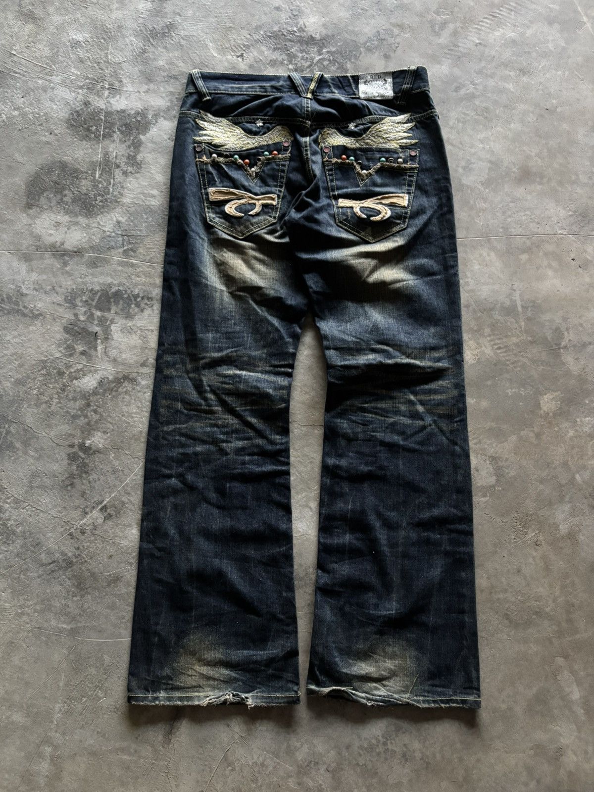 If Six Was Nine FLARE RED PEPPER WING POCKET RUSTY MUDMAX JAPANESE DENIM Size US 36 / EU 52 - 13 Thumbnail