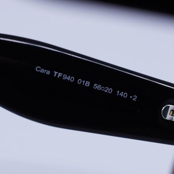Tom Ford Tom Ford Cara FT0940 01B Sunglasses Black Cat Eye Frame Size ONE SIZE - 7 Thumbnail