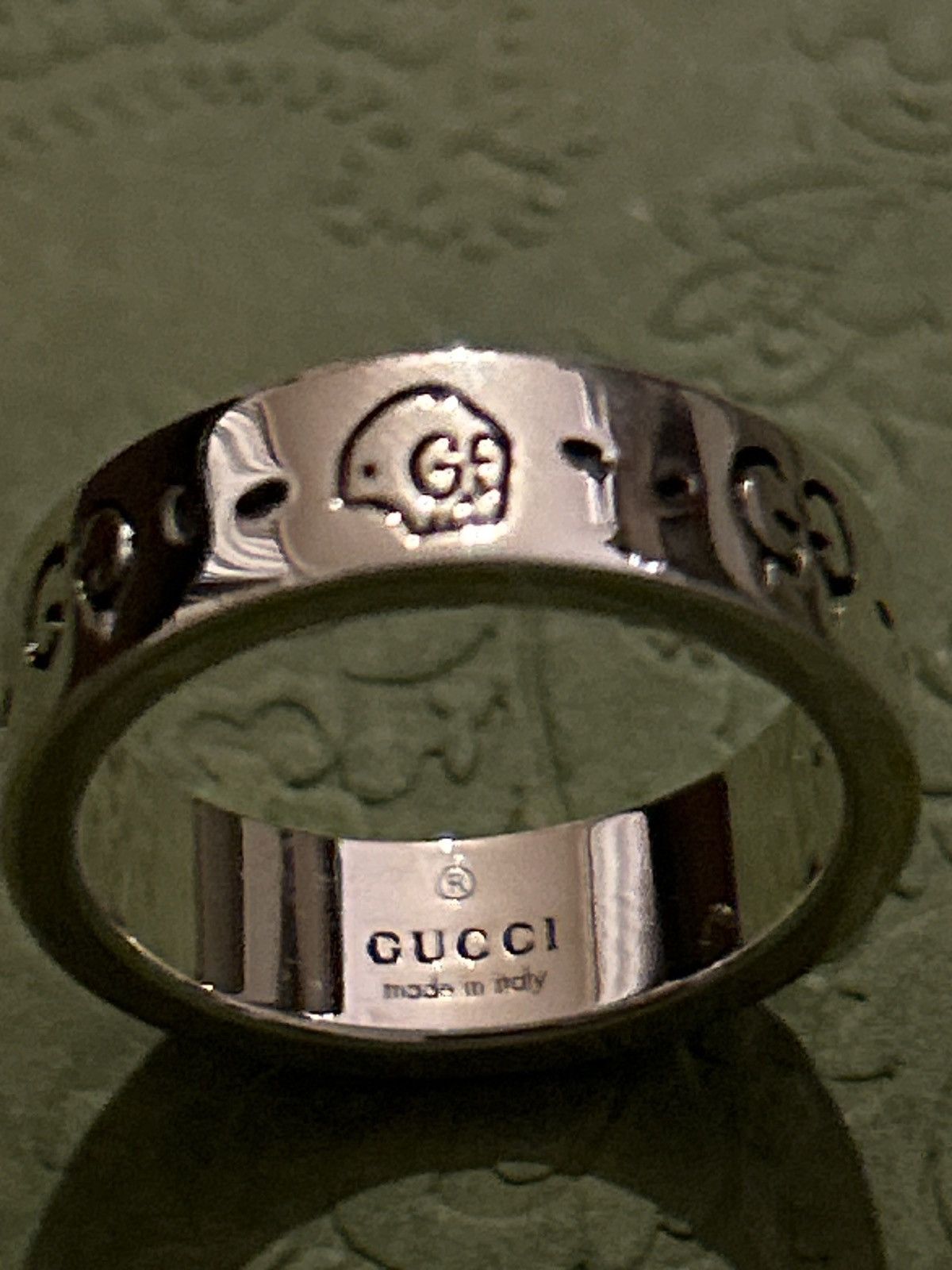Gucci Gucci GG Ghost Costume Ring Silver Ag925 477932 Size ONE SIZE - 6 Thumbnail
