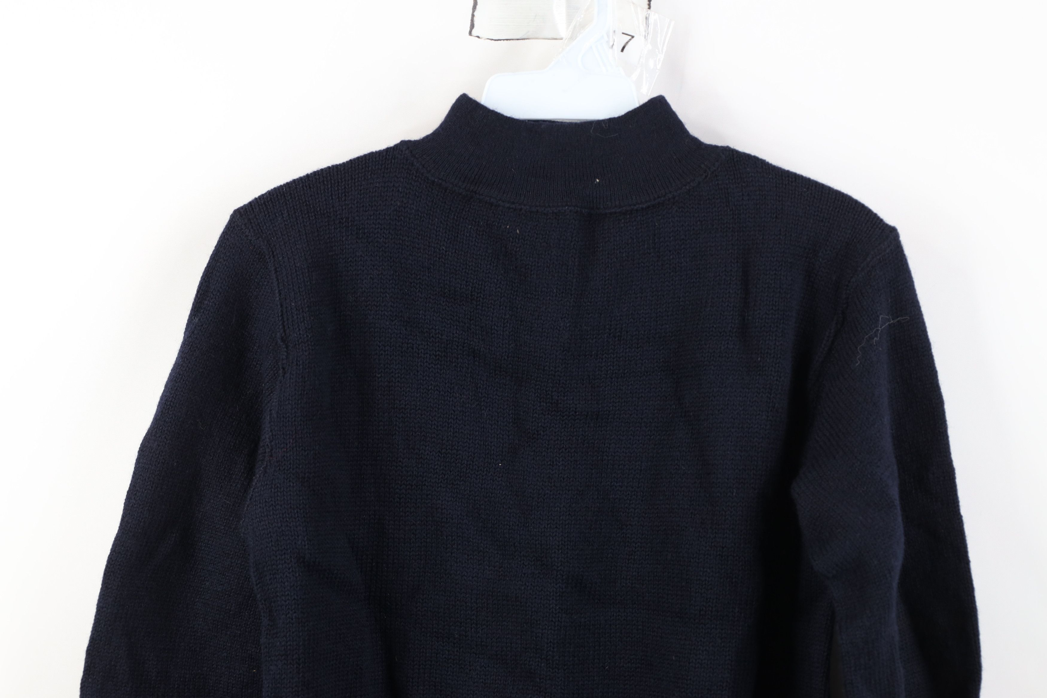Vintage Vintage 60s Vietnam War United States Navy Deck USN Sweater Size M / US 6-8 / IT 42-44 - 2 Thumbnail