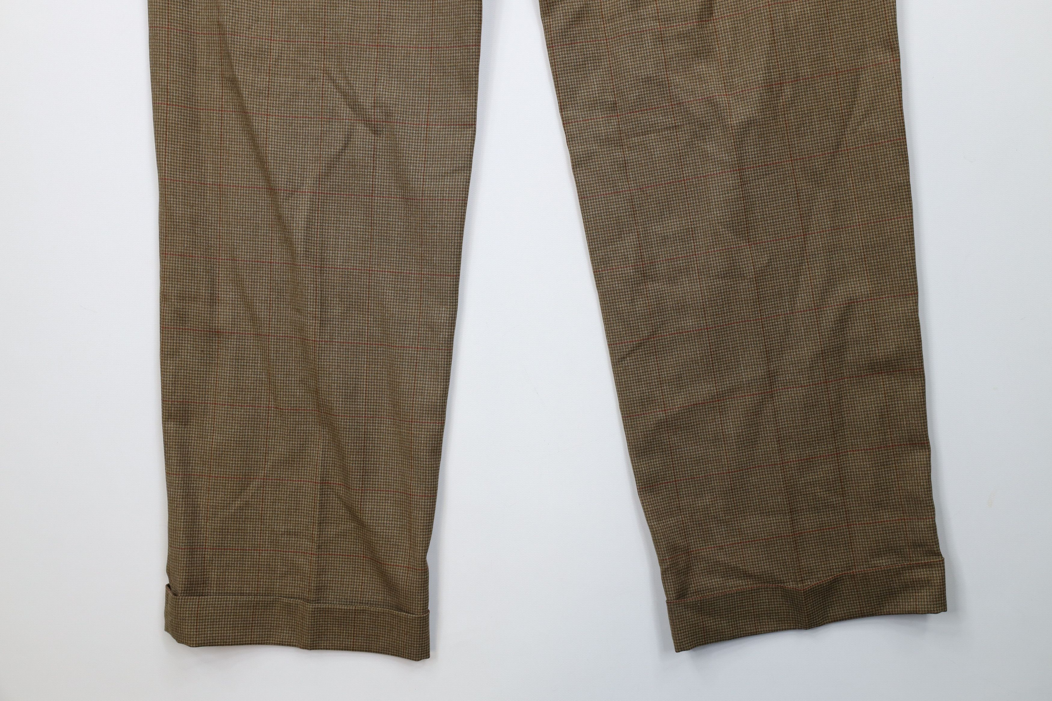 Tommy Hilfiger Vintage 90s Tommy Hilfiger Plaid Wide Leg Chino Pants Size US 36 / EU 52 - 12 Thumbnail