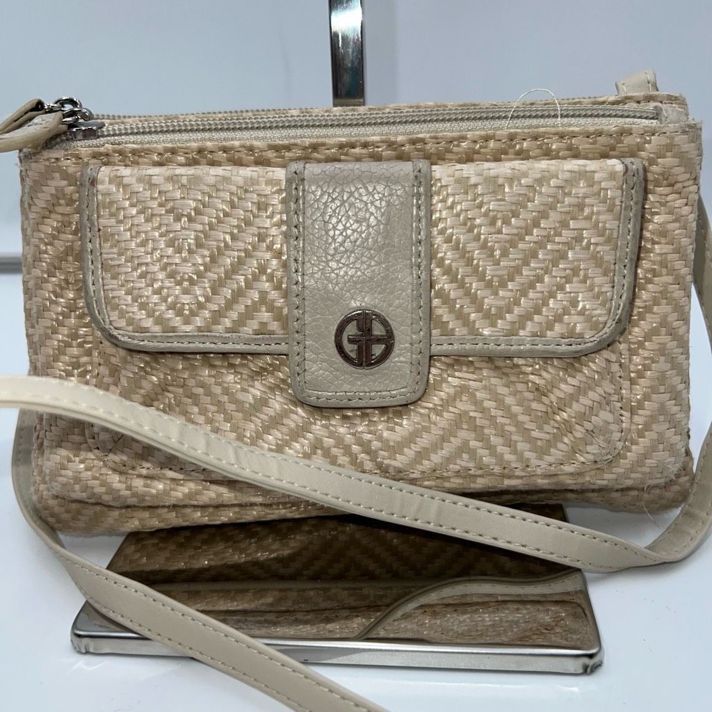 Other Giani Bernini Vintage Raffia and Leather Crossbody Bag Size ONE SIZE - 1 Thumbnail