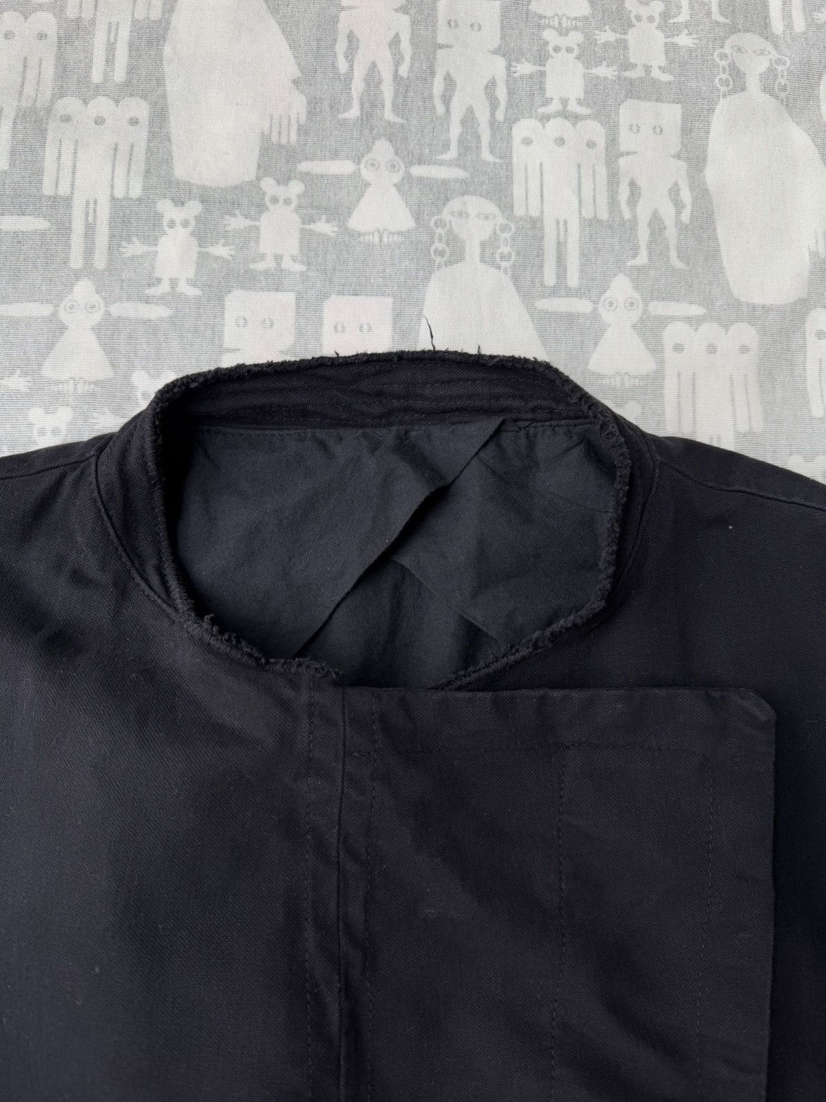 Maison Margiela Maison Martin Margiela AW04 Raw Collar Faded Cotton Caban Size US S / EU 44-46 / 1 - 3 Thumbnail