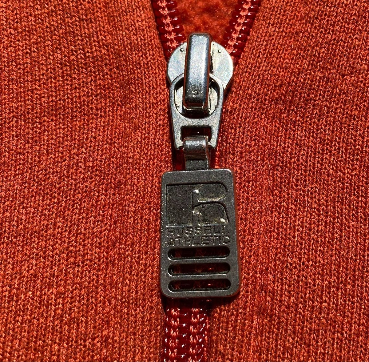 Russell Athletic 90’s Russell Athletic Orange Full Zip Sleeveless Hoodie 2XL Size US XXL / EU 58 / 5 - 5 Thumbnail